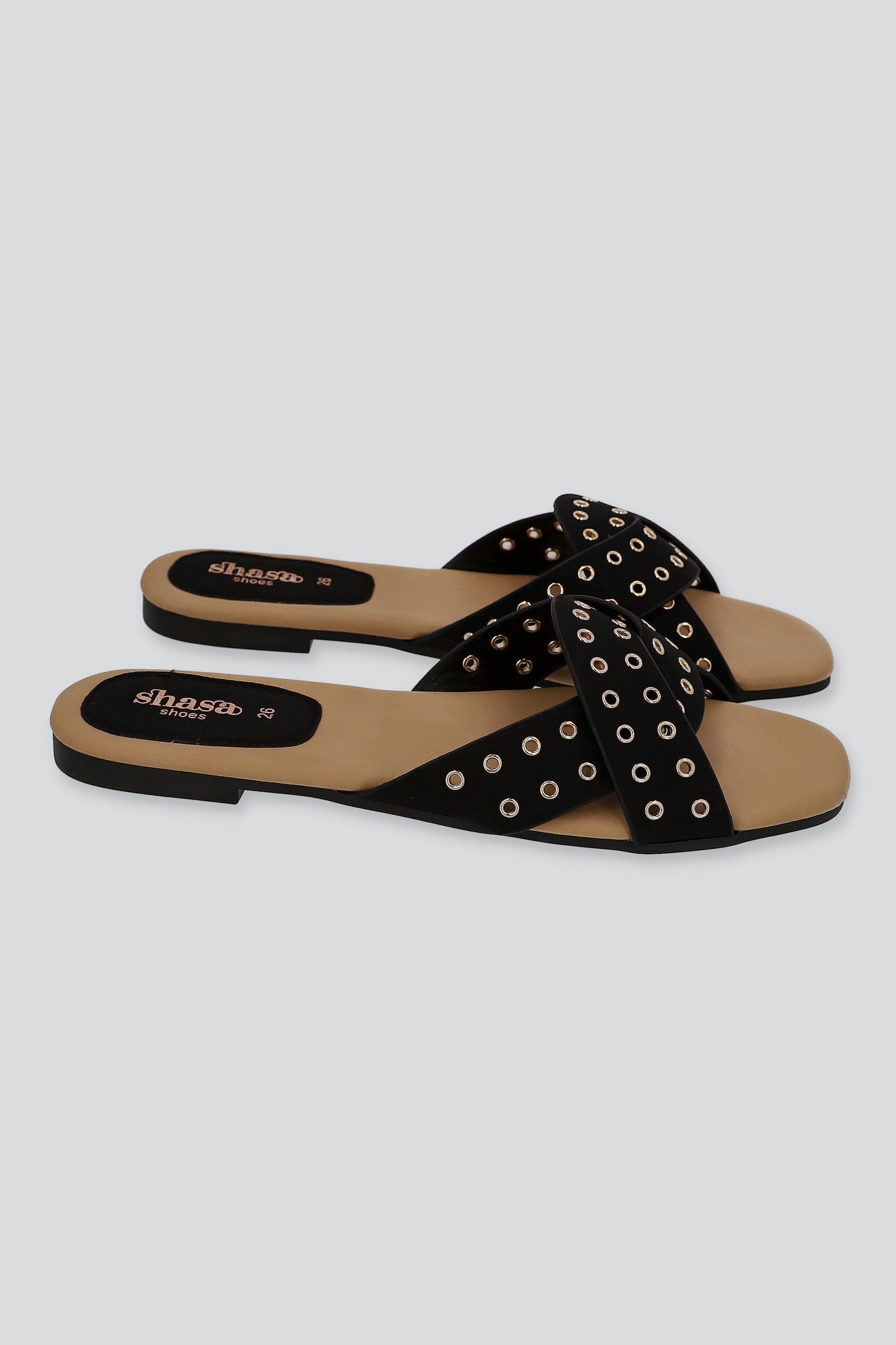 SANDALIA ESTOPEROLES TRENZA NEGRO