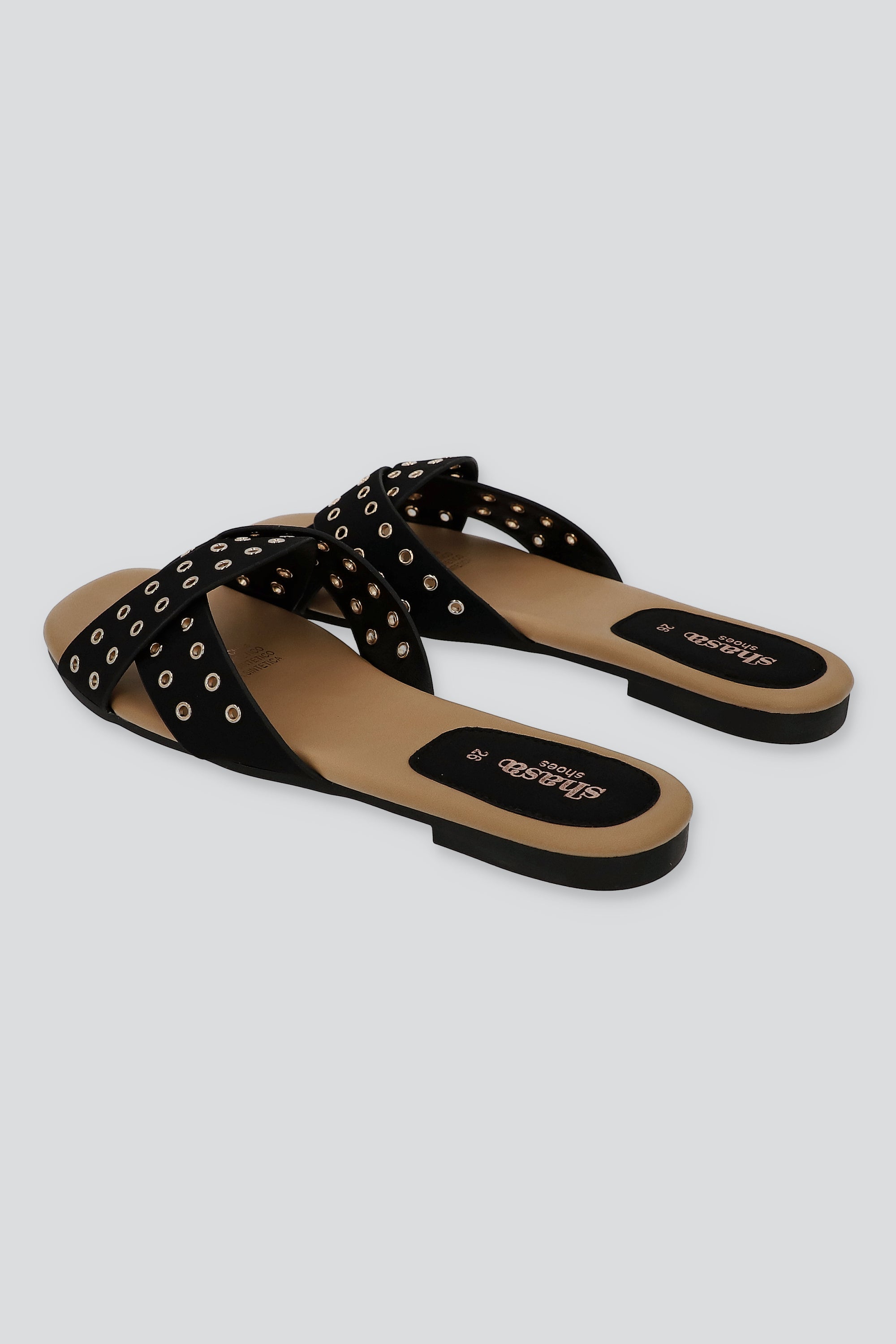 SANDALIA ESTOPEROLES TRENZA NEGRO
