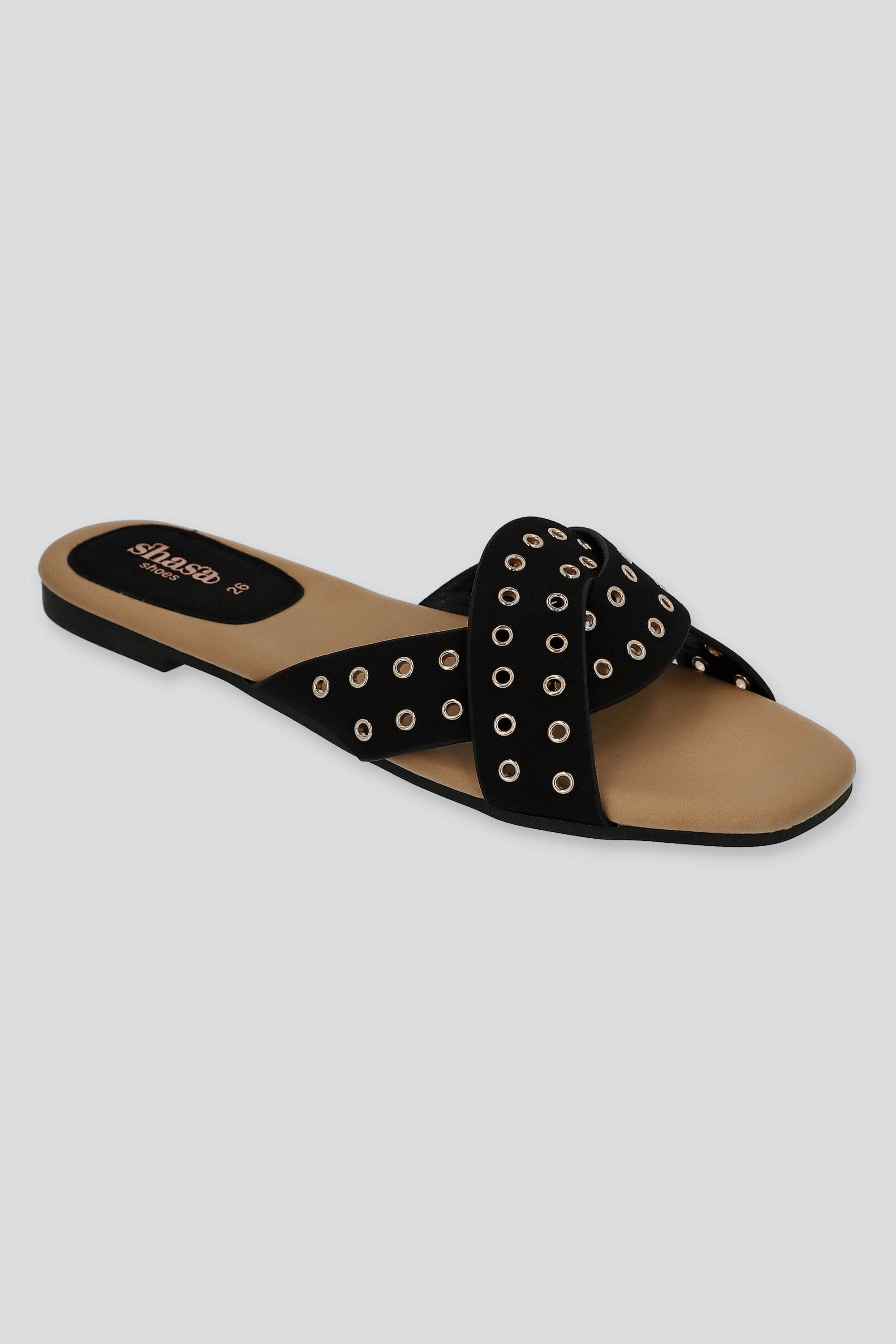 SANDALIA ESTOPEROLES TRENZA NEGRO