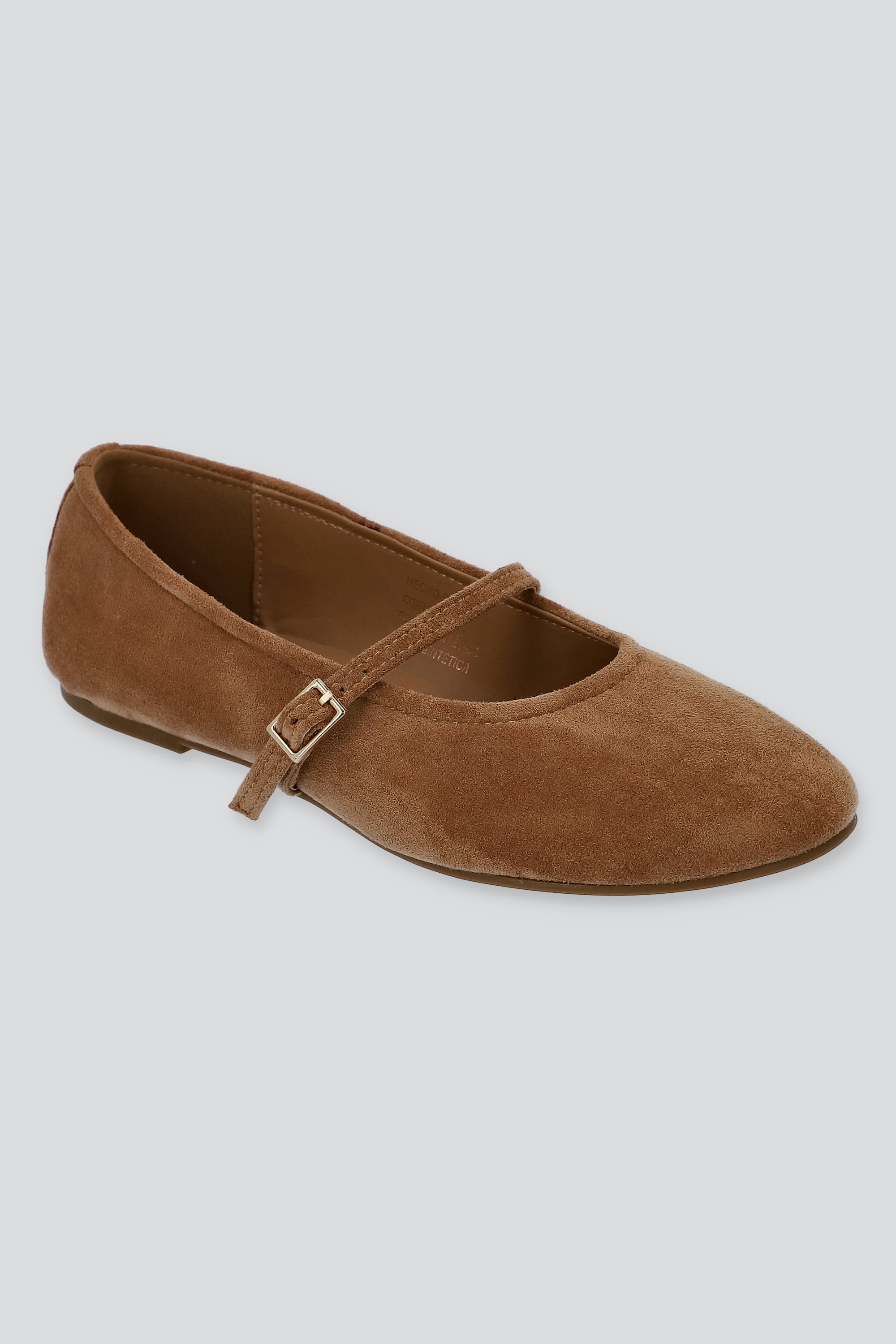 Flats mary jane suaves gamucina sencillos CAMELLO