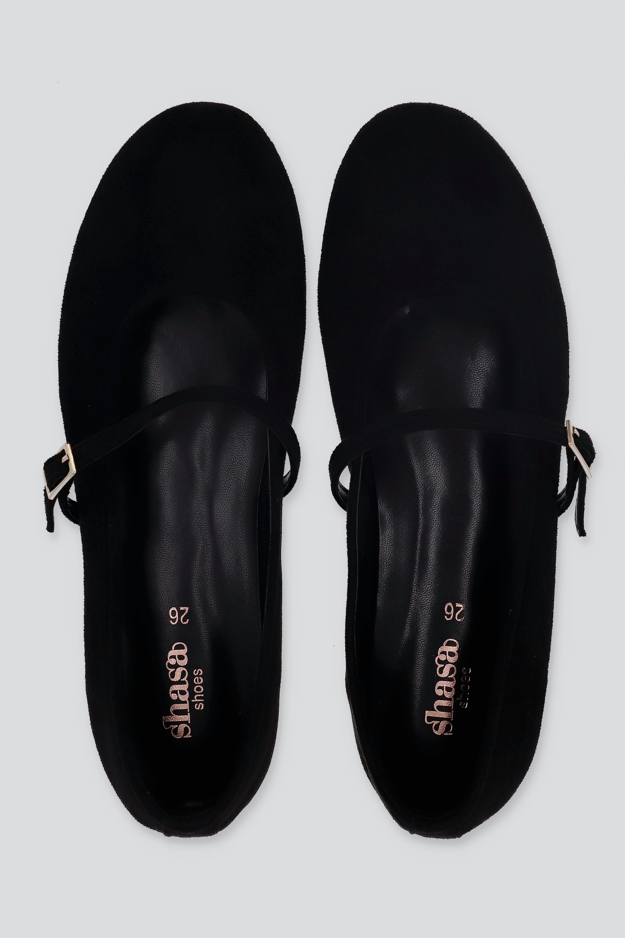 Flats mary jane suaves gamucina sencillos NEGRO