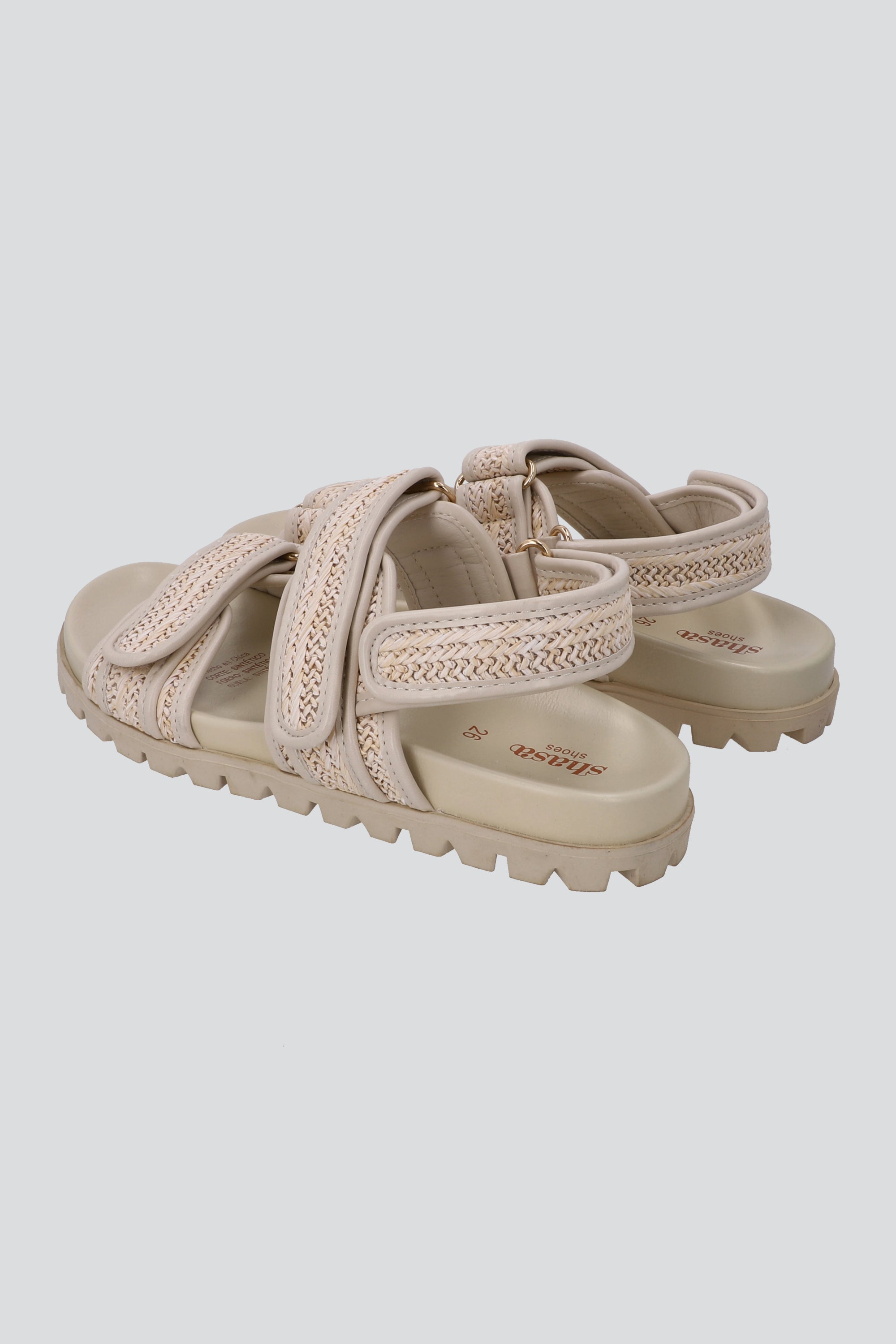 Sandalia tracksole tiras yute NUDE