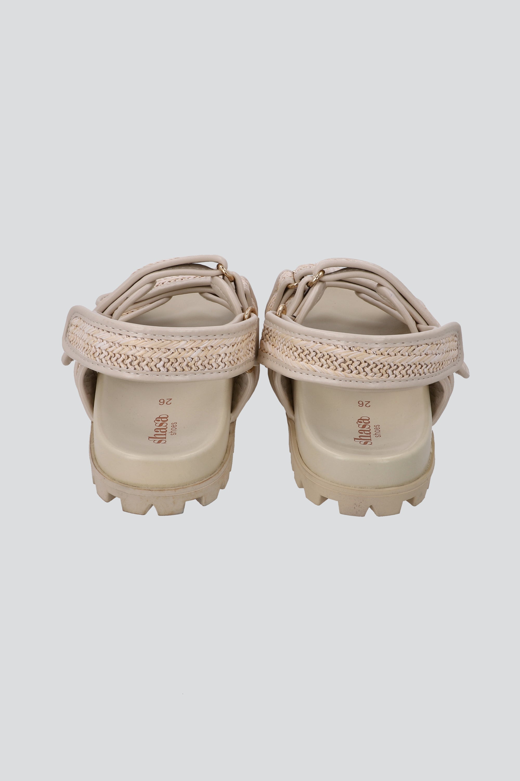 Sandalia tracksole tiras yute NUDE