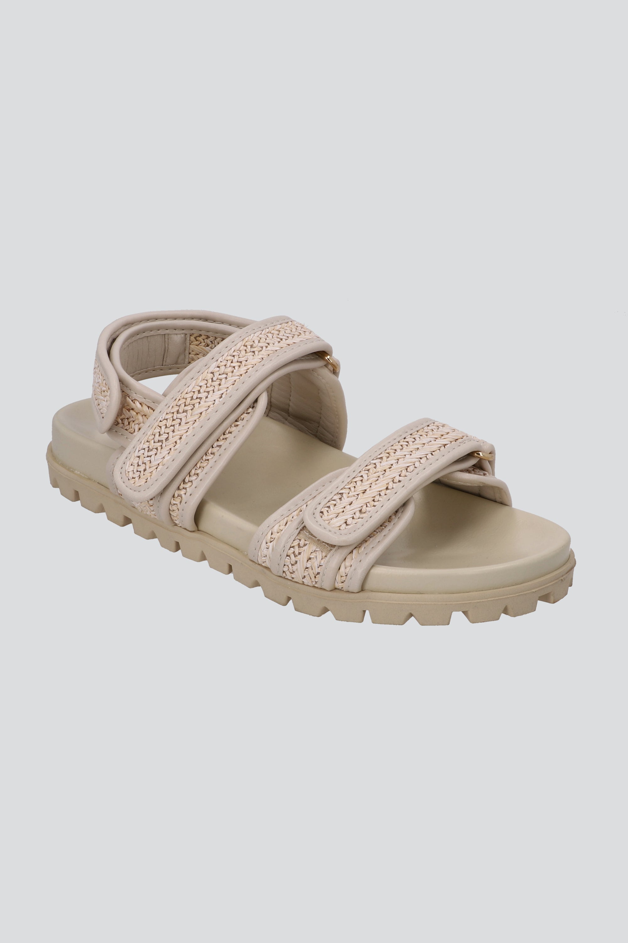 Sandalia tracksole tiras yute NUDE
