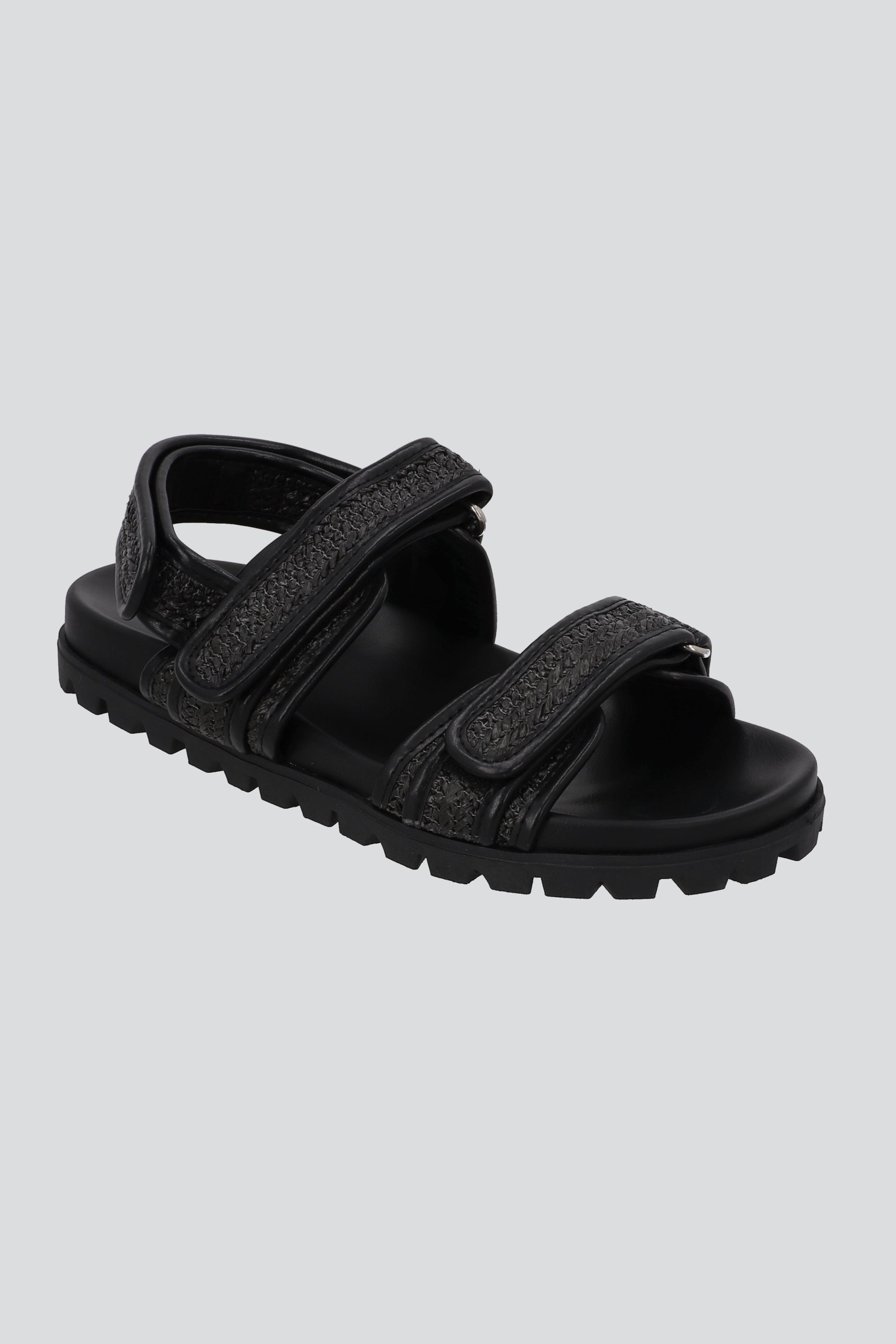 Sandalia tracksole tiras yute NEGRO