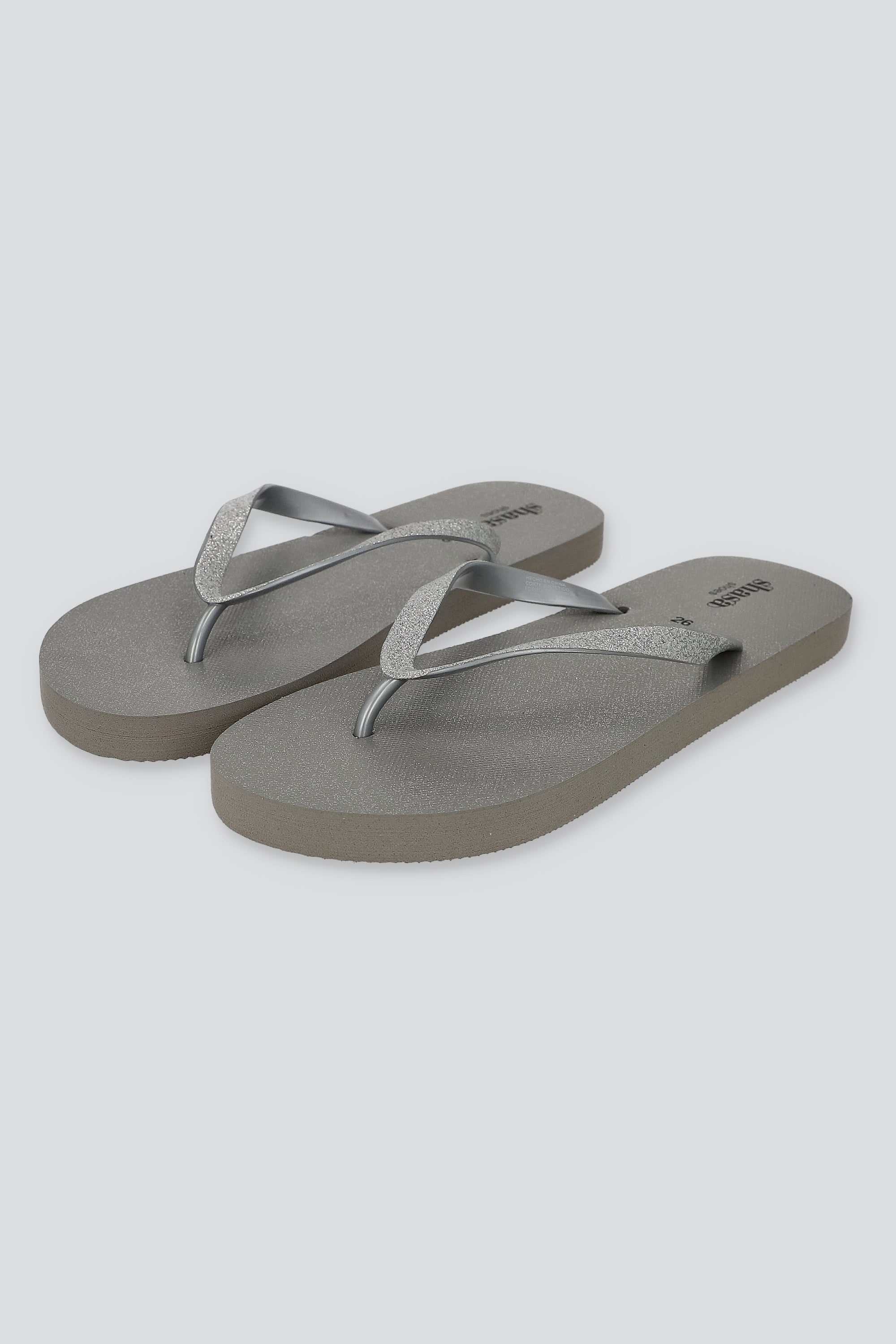 FLIP FLOP GLITTER CHINELA PLATA