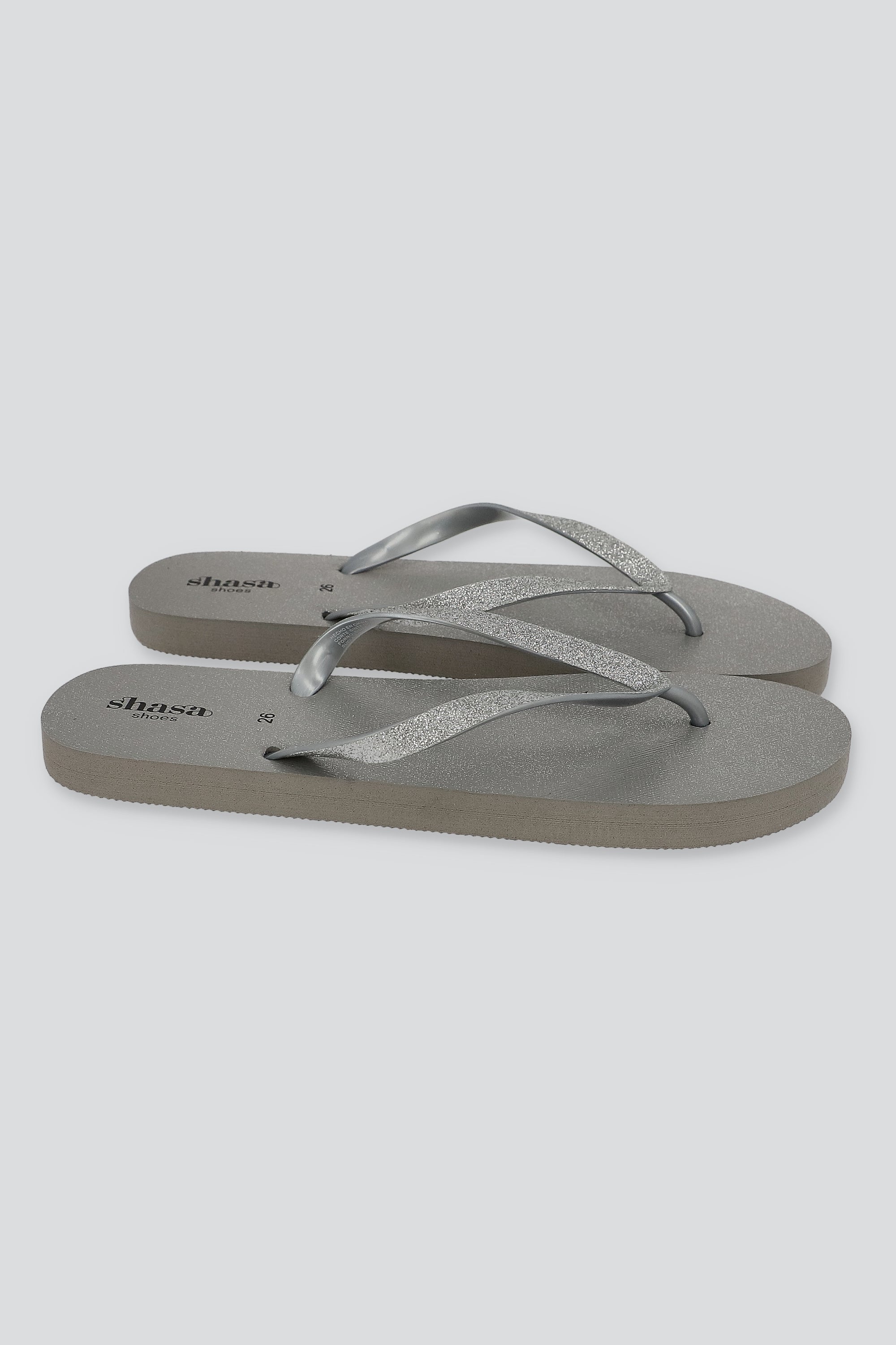 FLIP FLOP GLITTER CHINELA PLATA