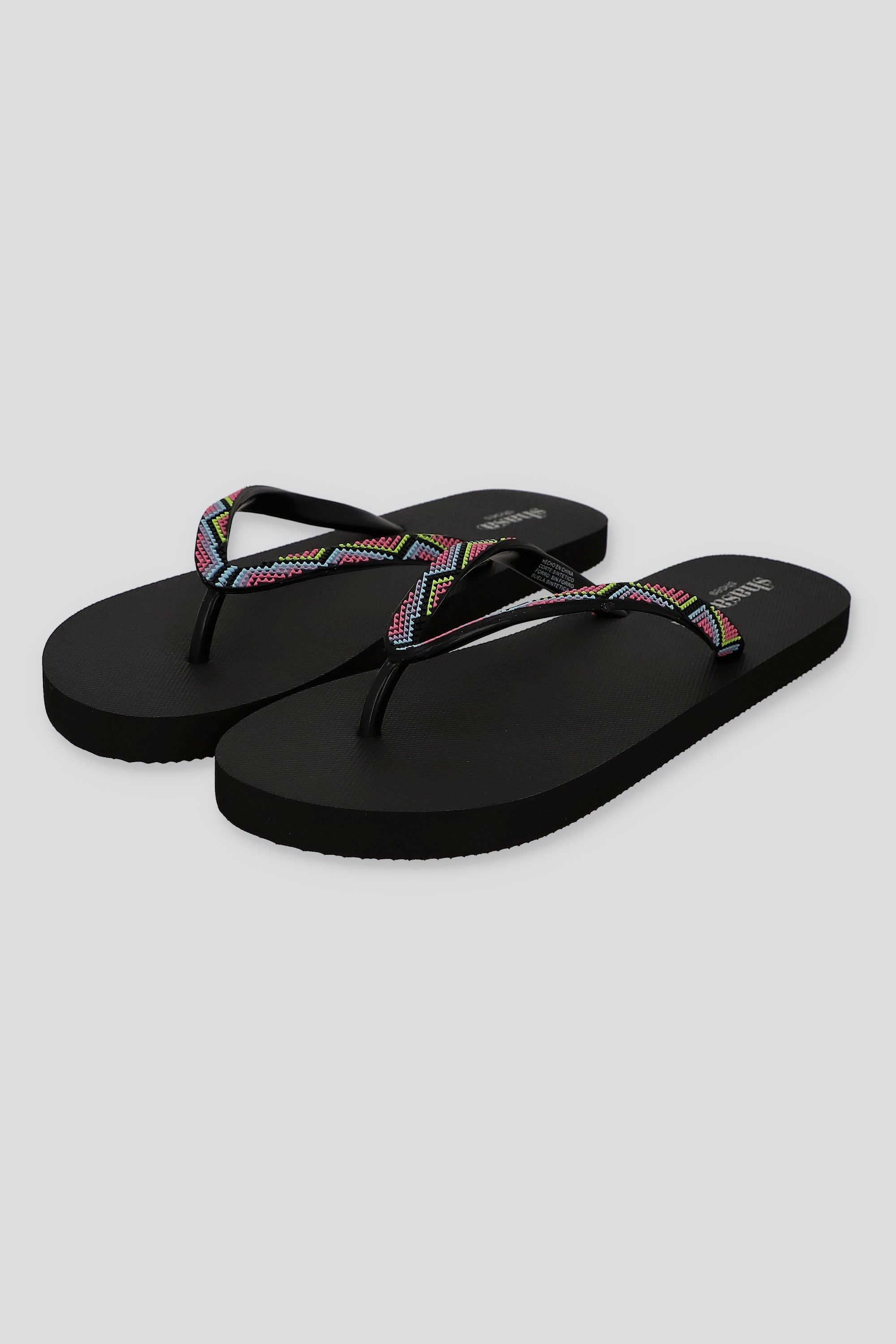 FLIP FLOP 3D COLORES NEGRO COMBO