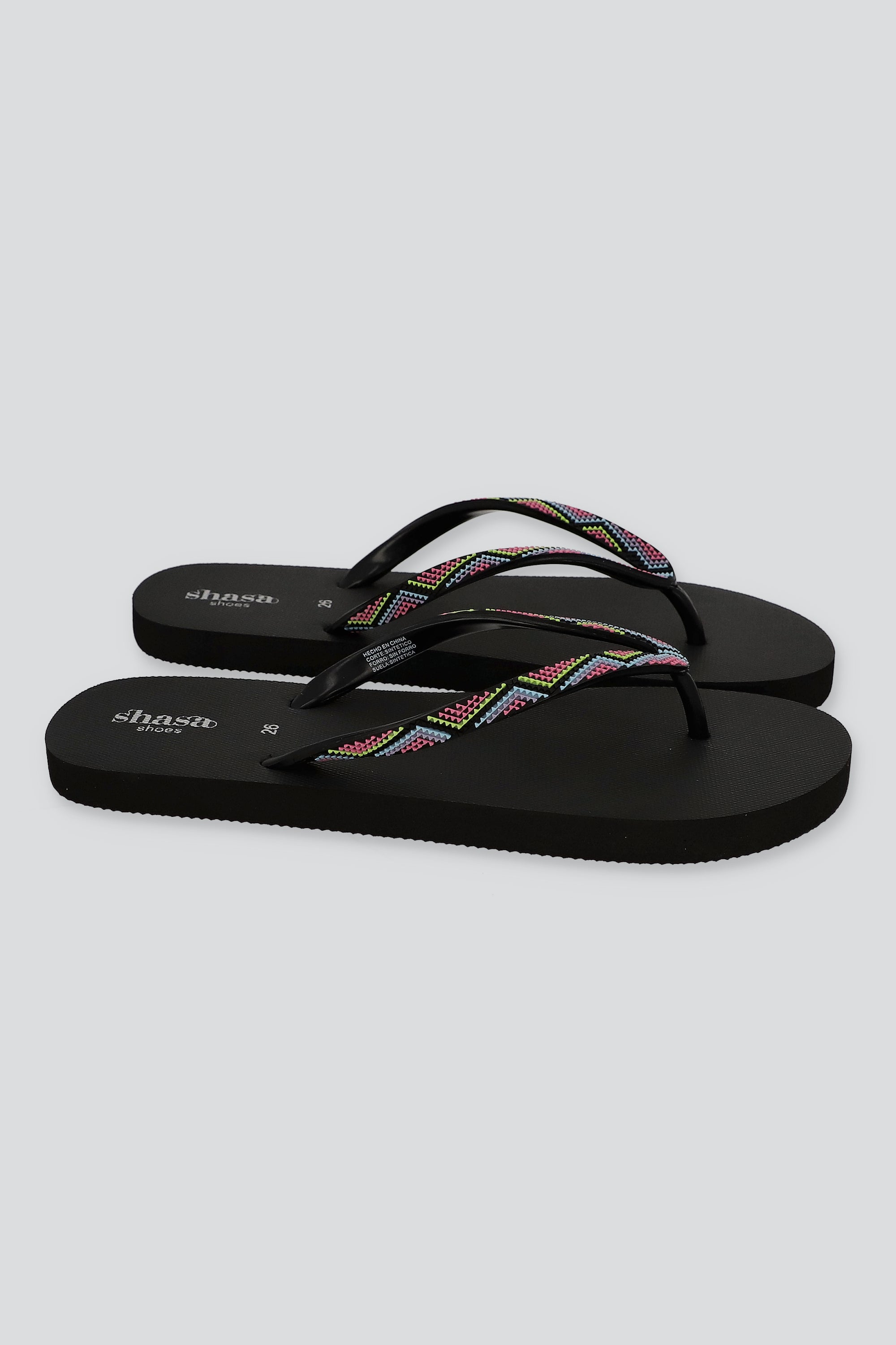 FLIP FLOP 3D COLORES NEGRO COMBO