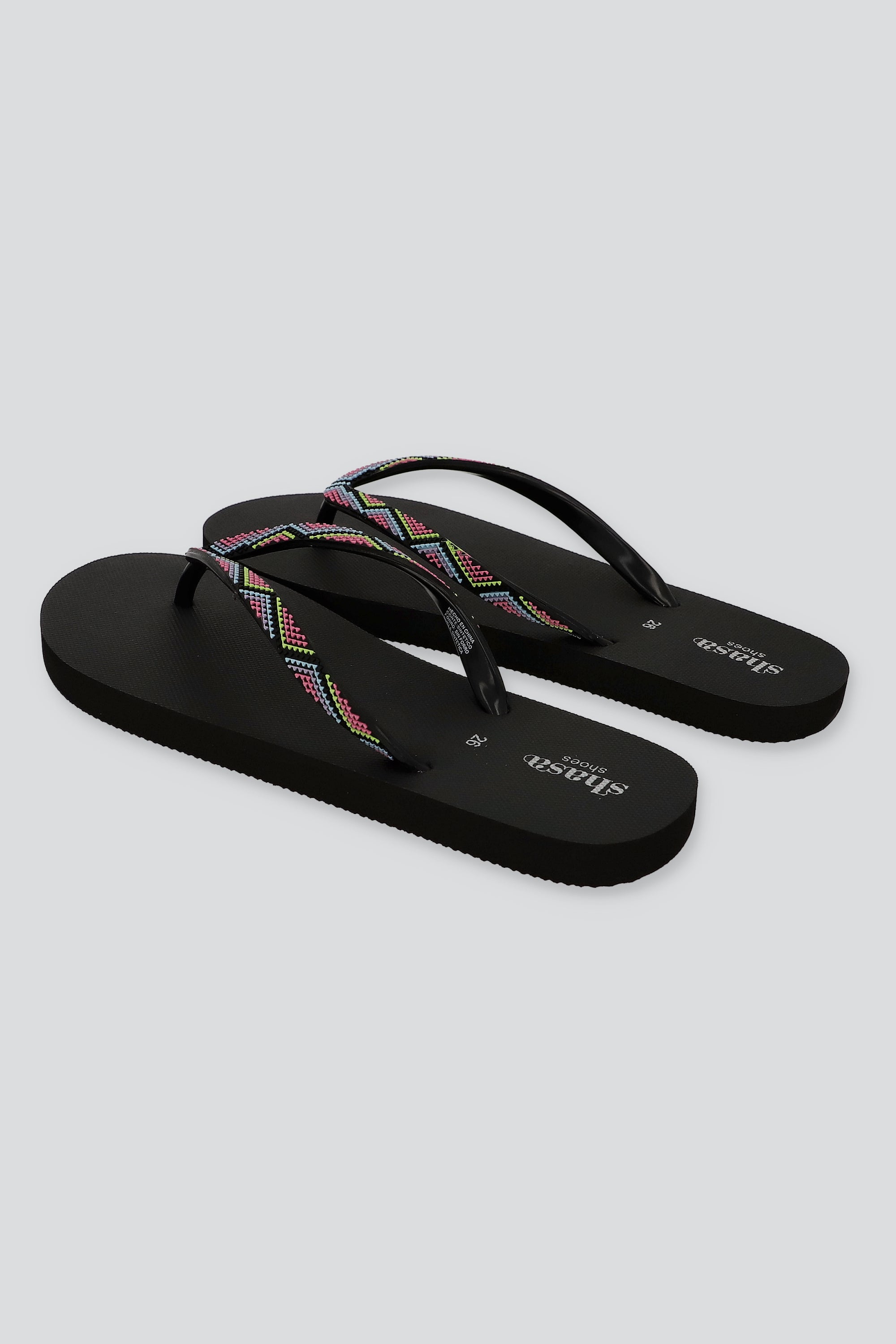 FLIP FLOP 3D COLORES NEGRO COMBO