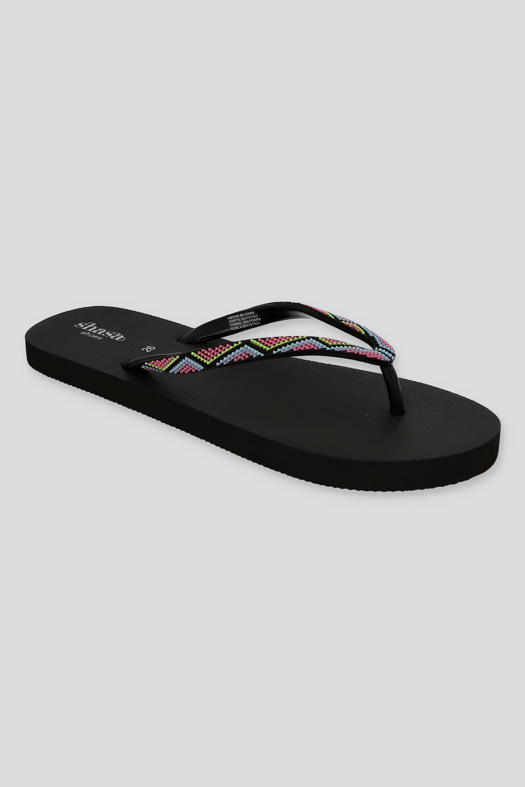 FLIP FLOP 3D COLORES NEGRO COMBO