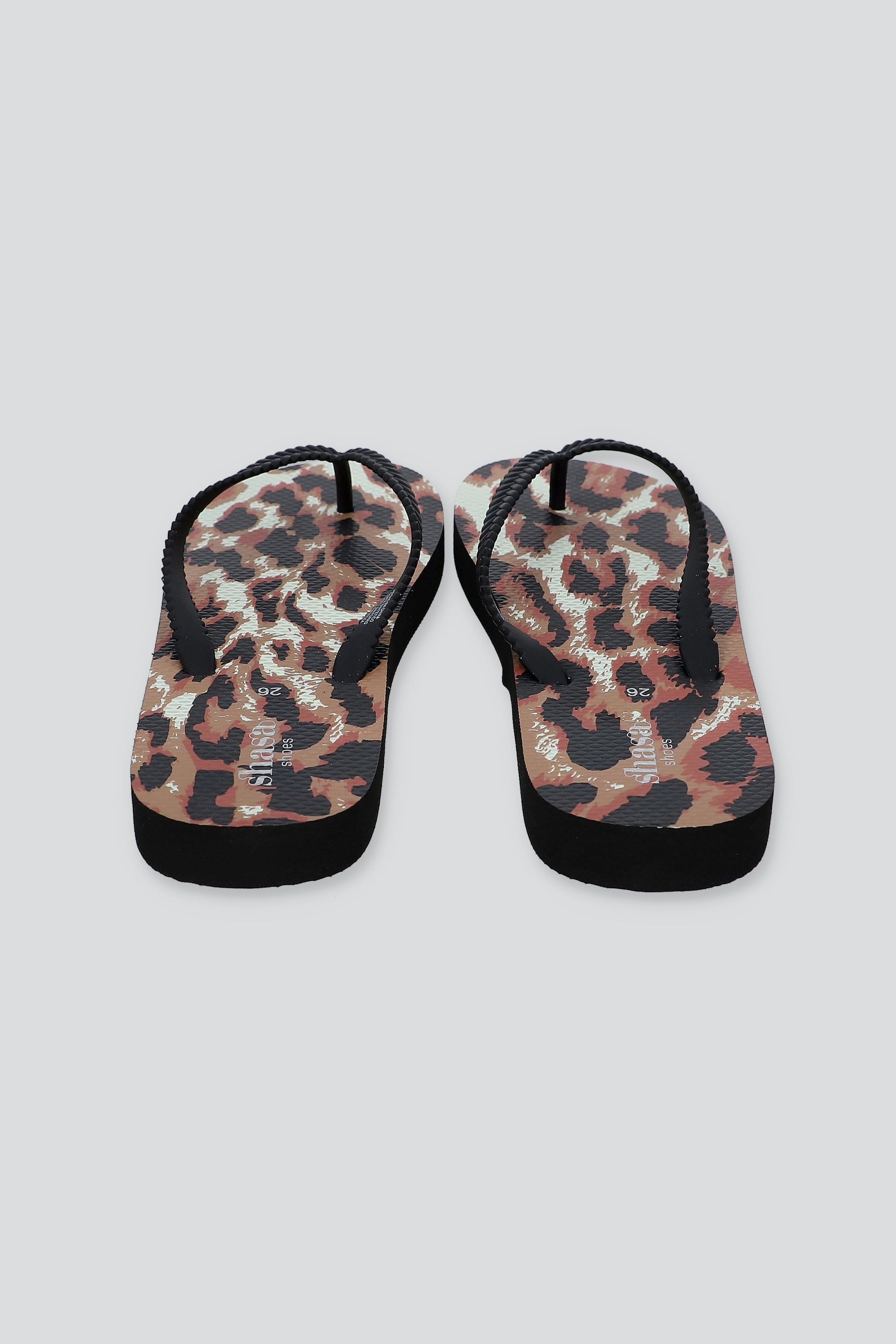 FLIP FLOP ANIMAL PRINT FOTO NEGRO COMBO