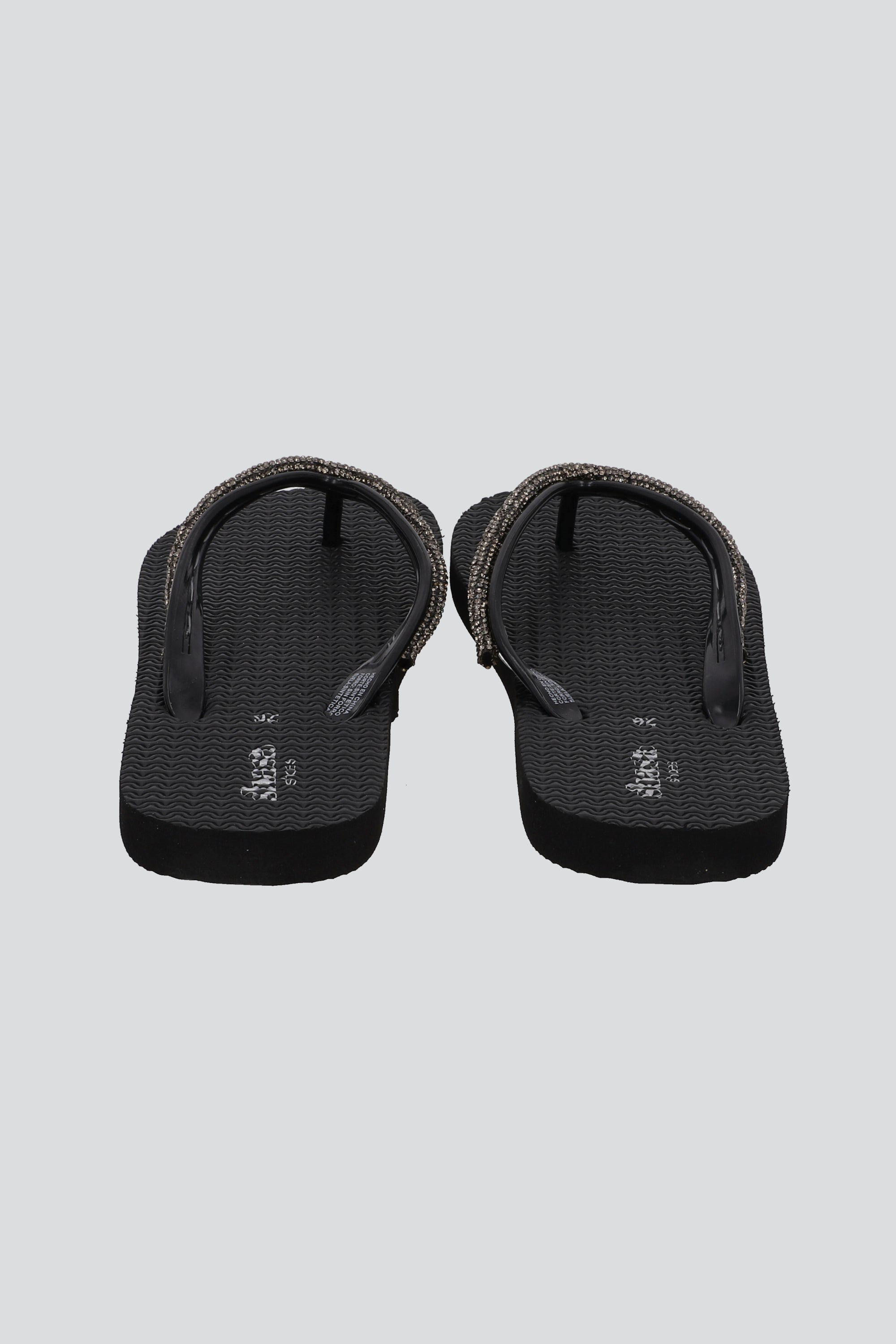 FLIP FLOP CHINELA BRILLO ANCHO NEGRO