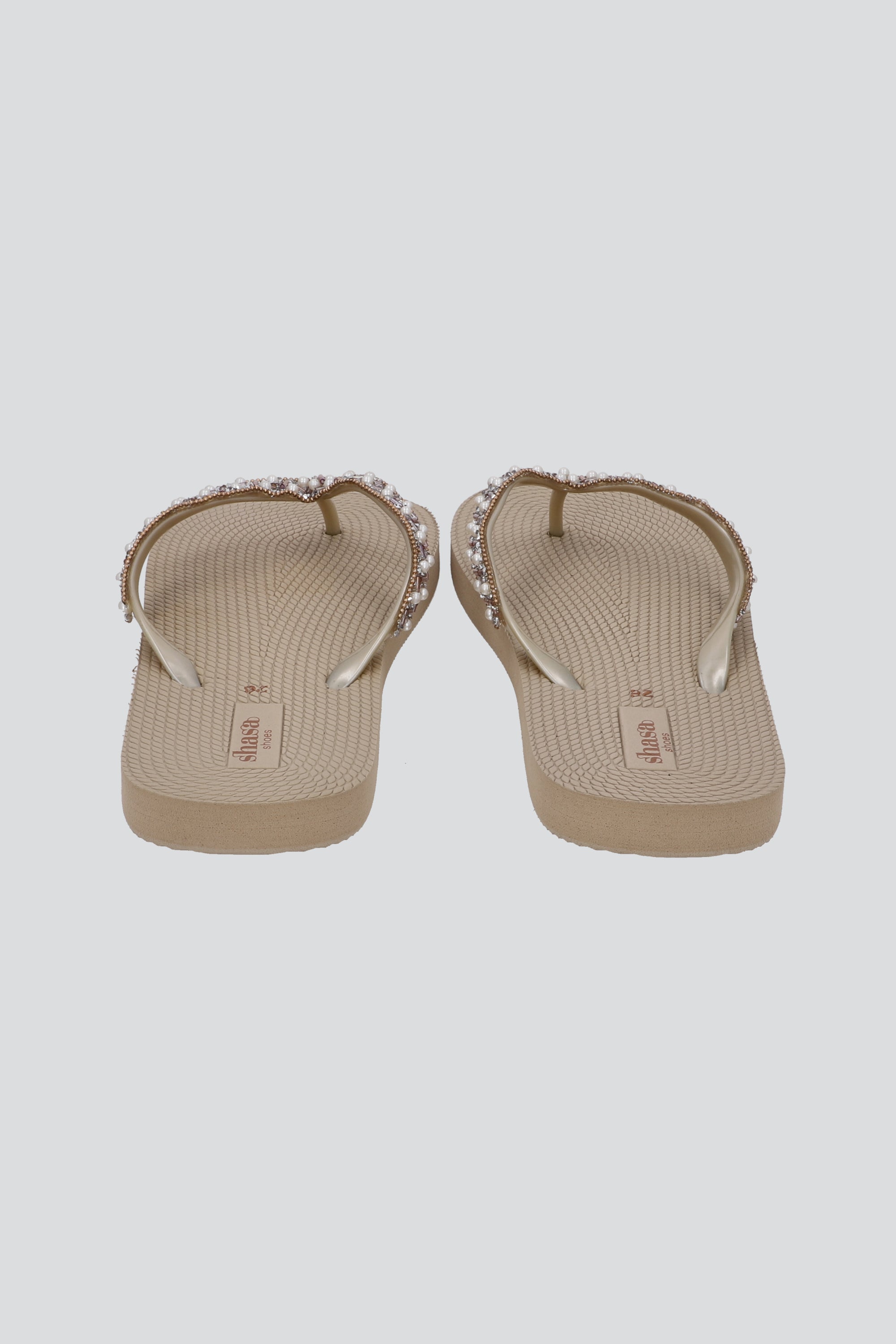 FLIP FLIOP BRILLO PERLAS NUDE