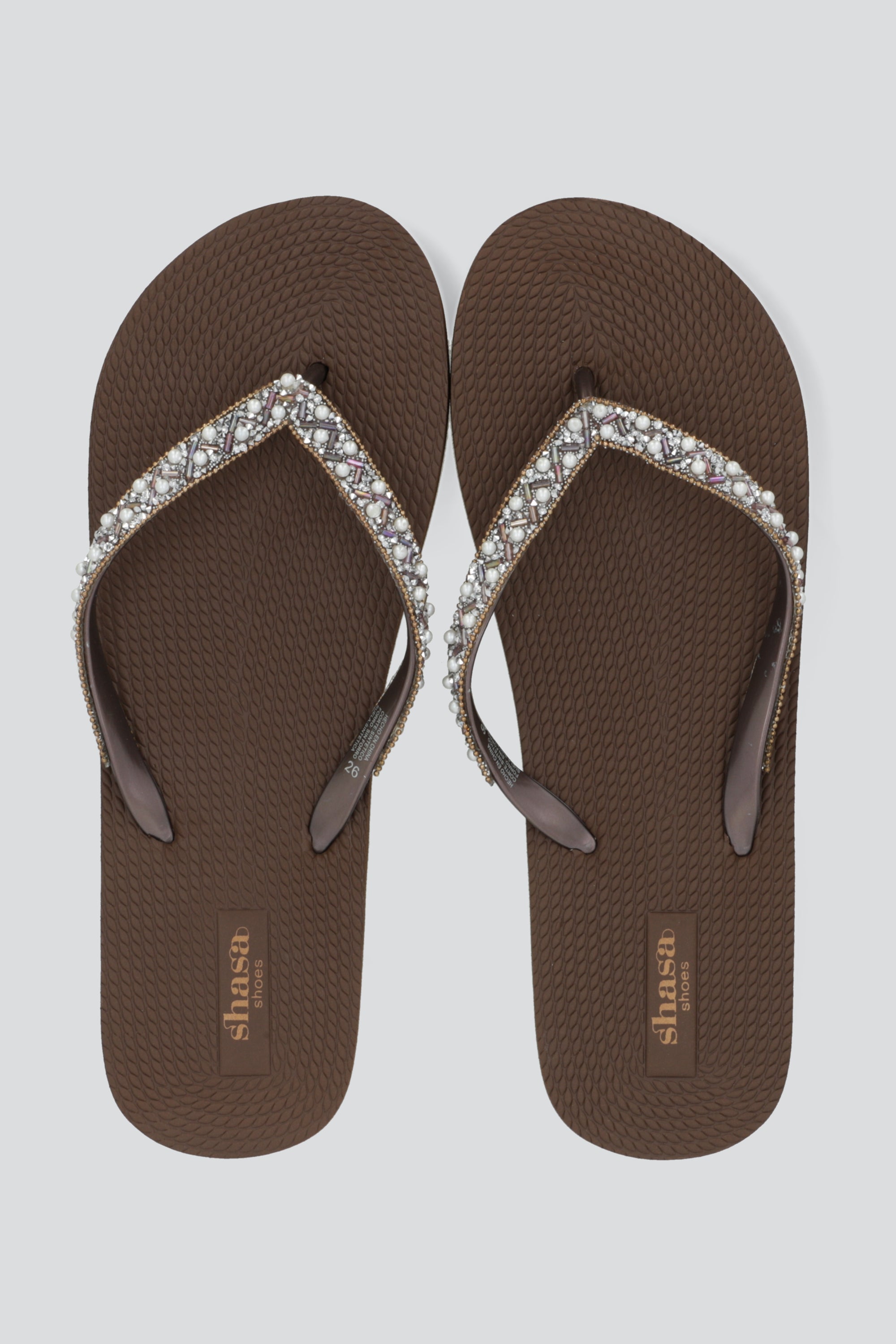 FLIP FLIOP BRILLO PERLAS CAFE