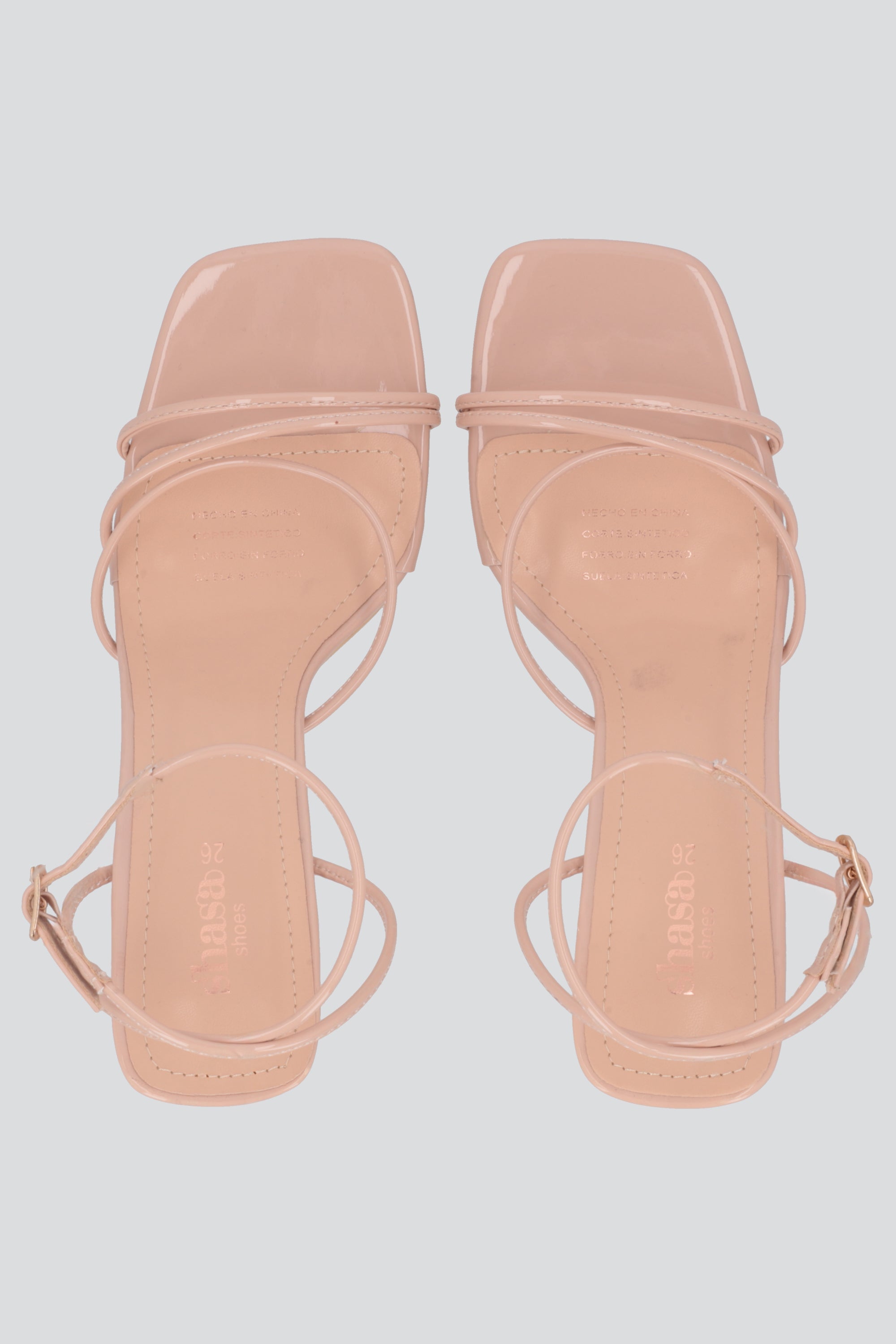 Tacon straps delgado NUDE