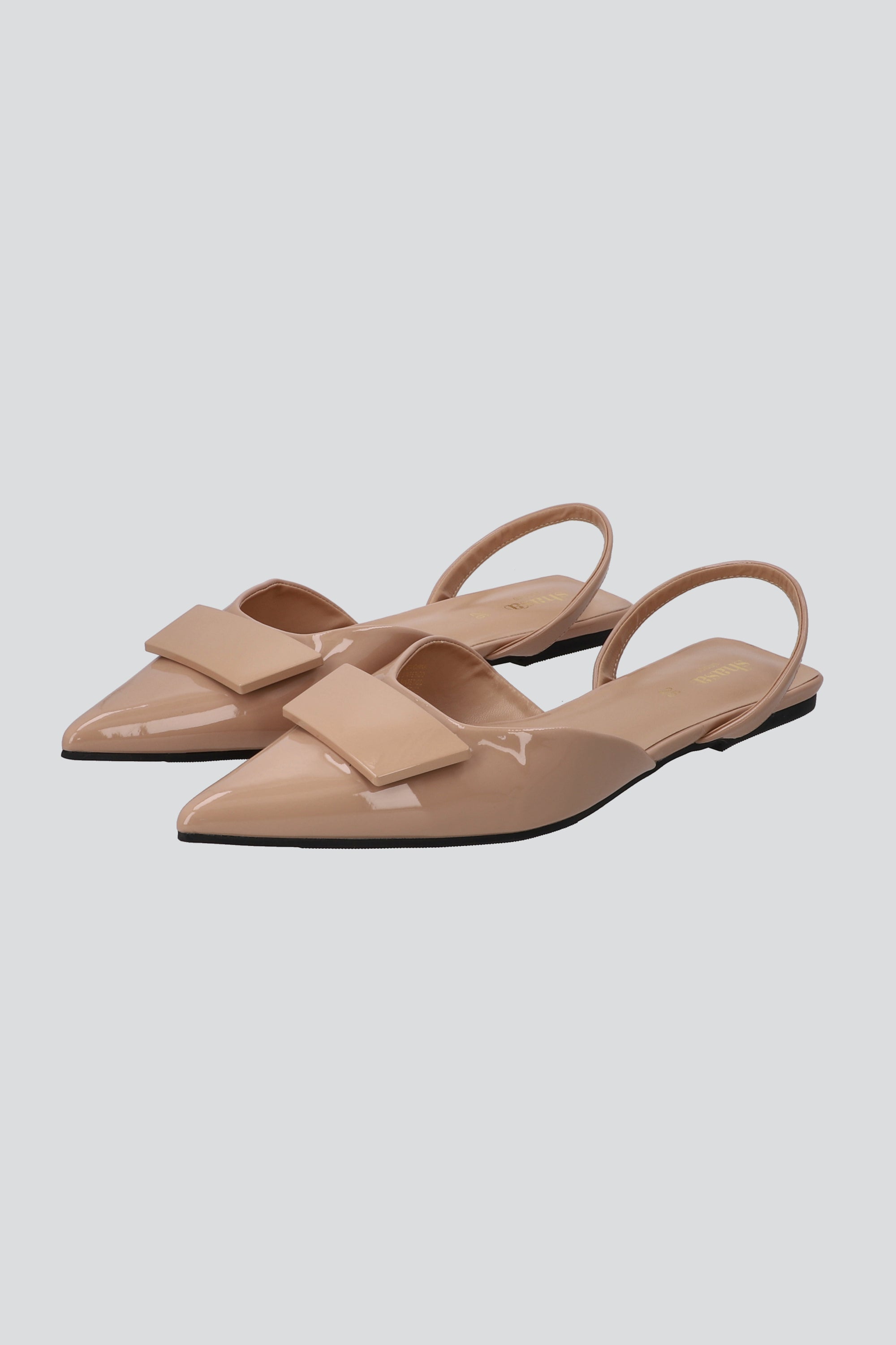 Flat puntal monocolor aplicación rectángulo NUDE