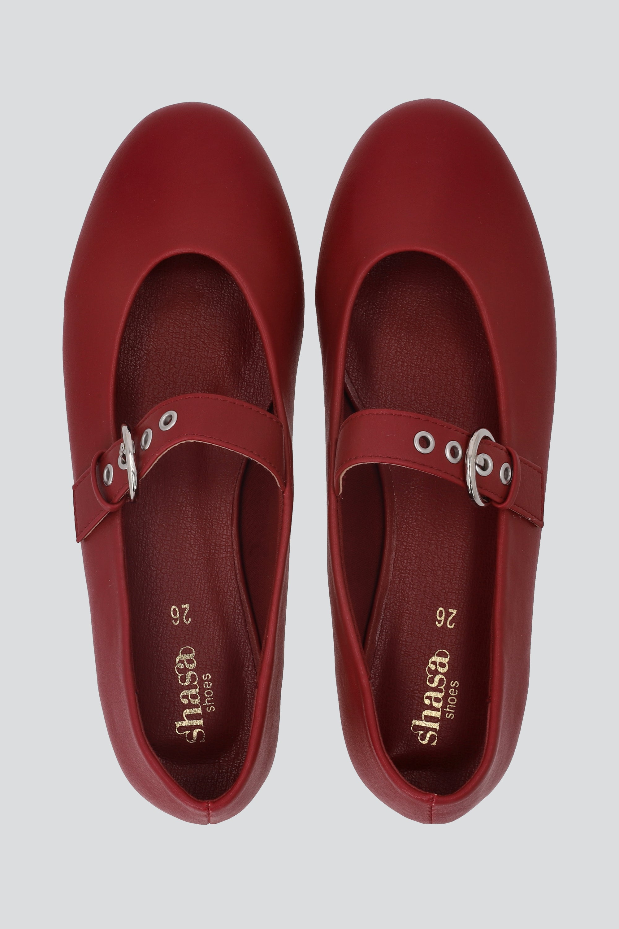 Flat mary jane sueve sencilla ROJO