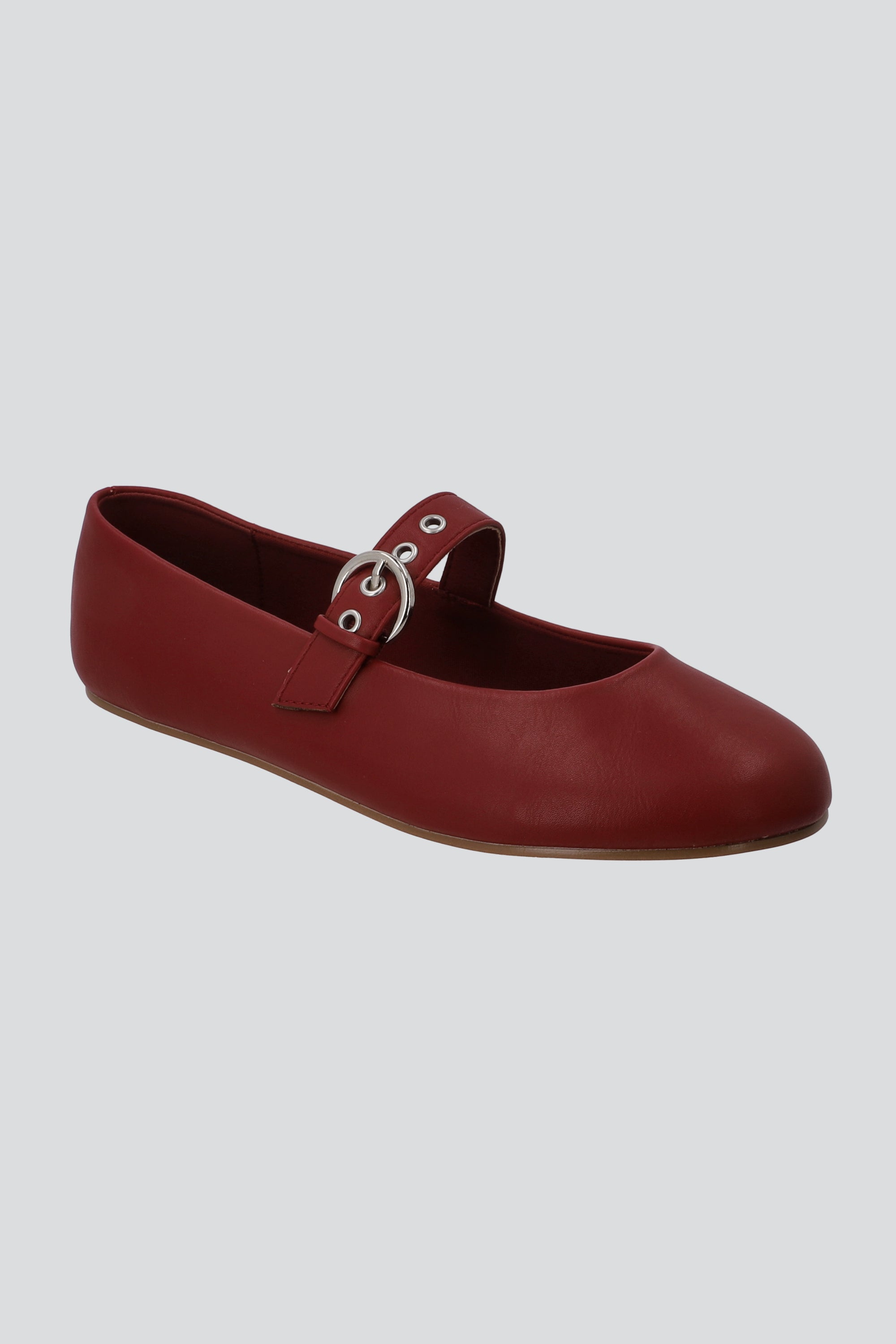 Flat mary jane sueve sencilla ROJO