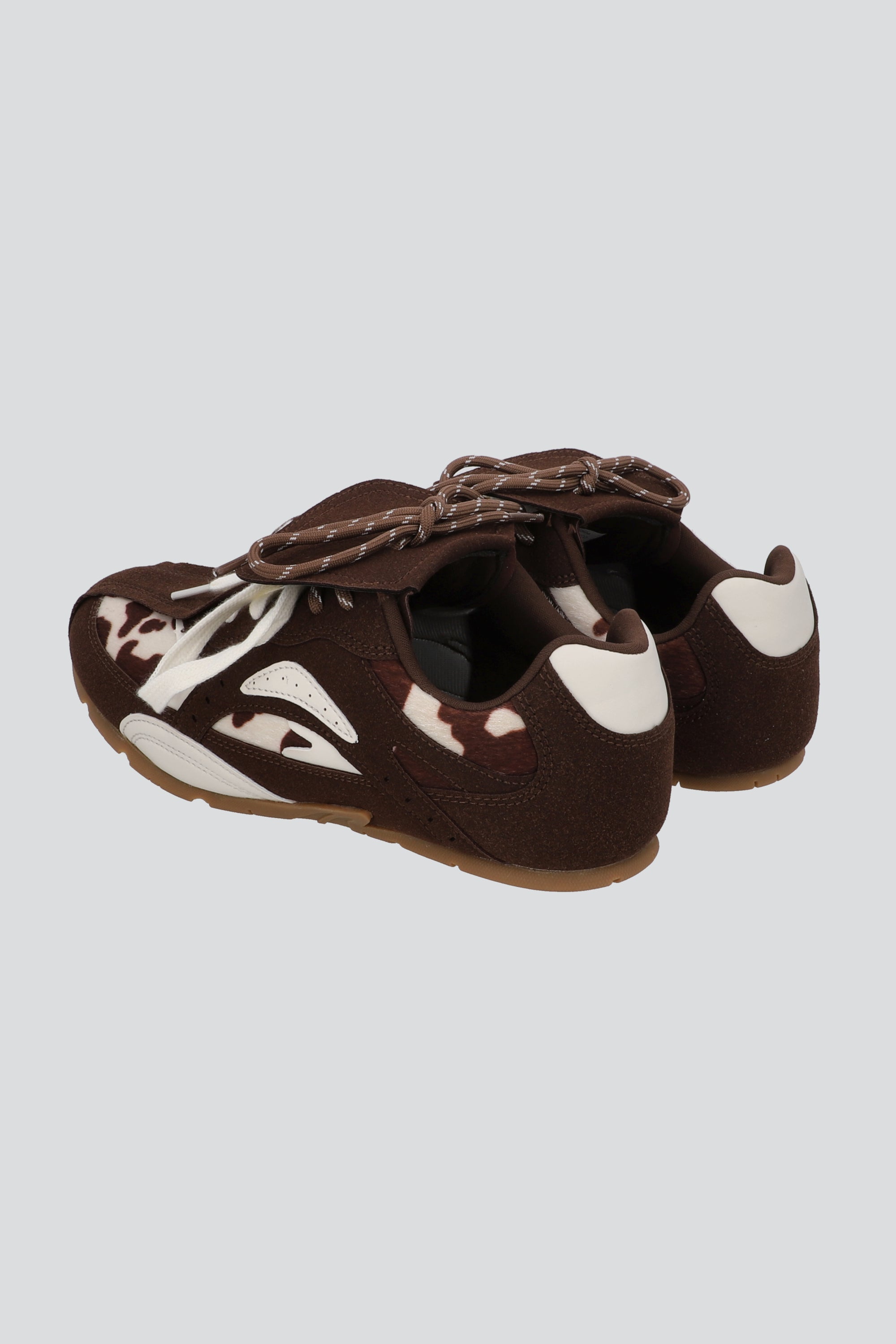 Tenis secciones lengueta anial print CAFE