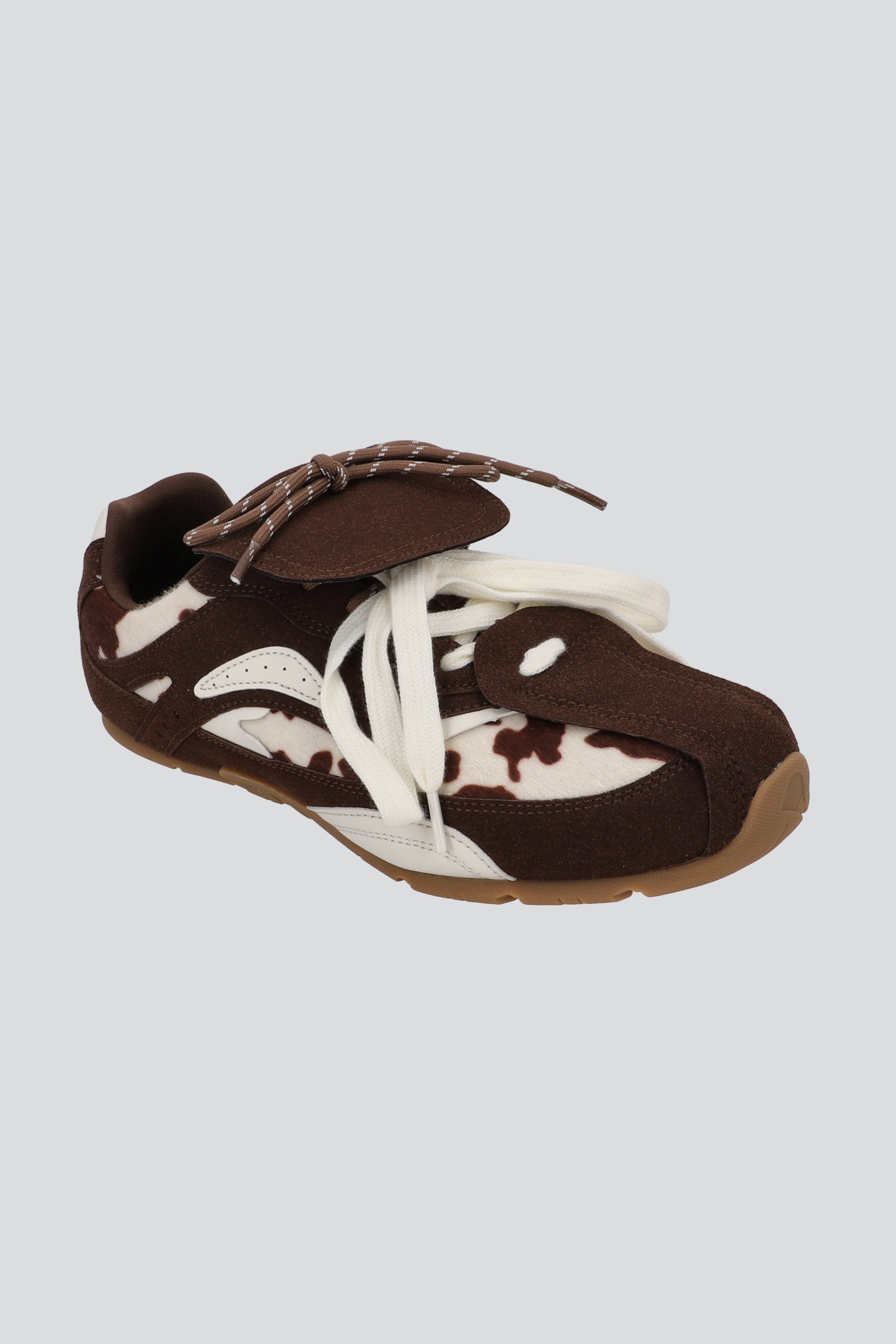 Tenis secciones lengueta anial print CAFE