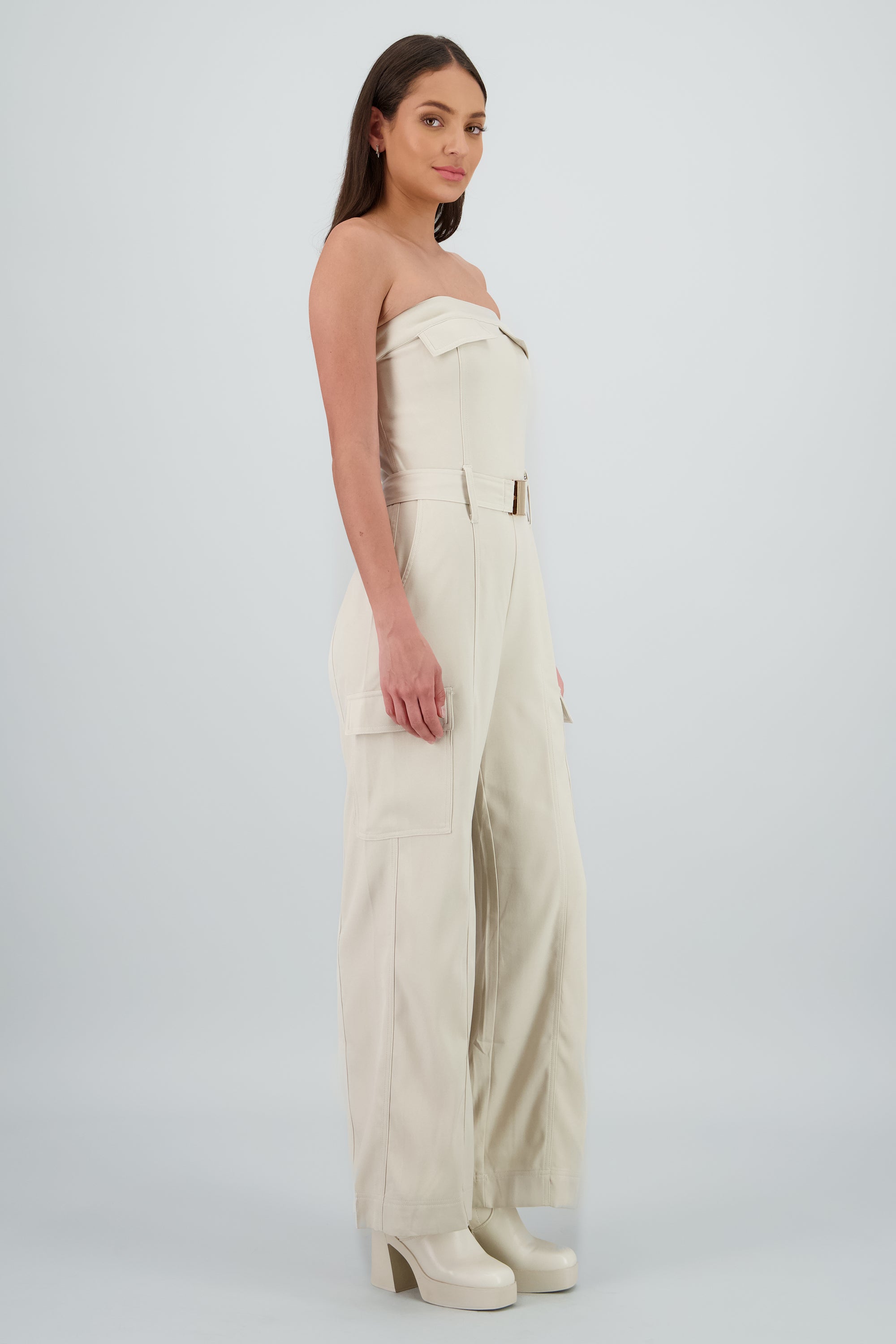 Jumspuit liso cargo CREMA