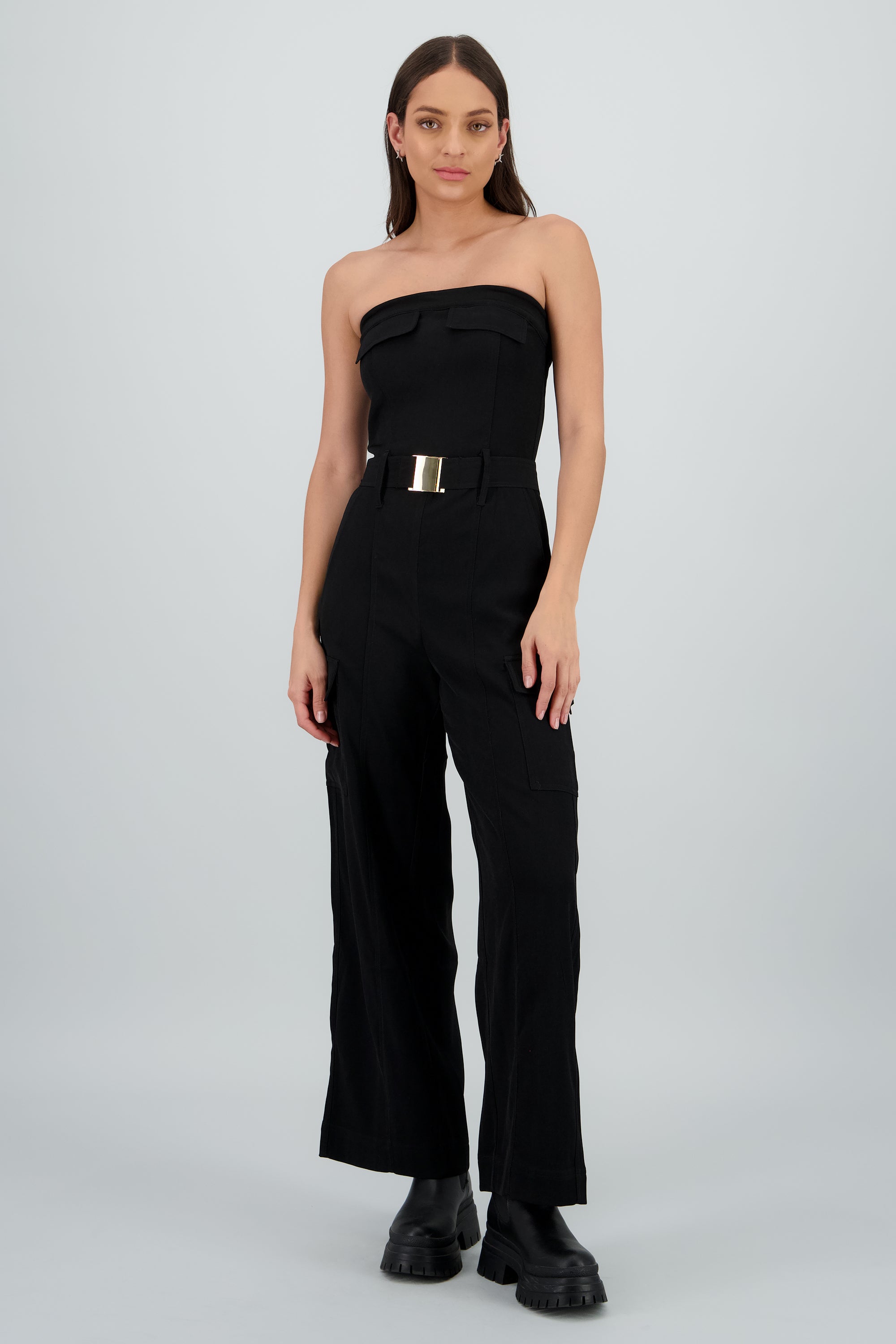 Jumspuit liso cargo NEGRO