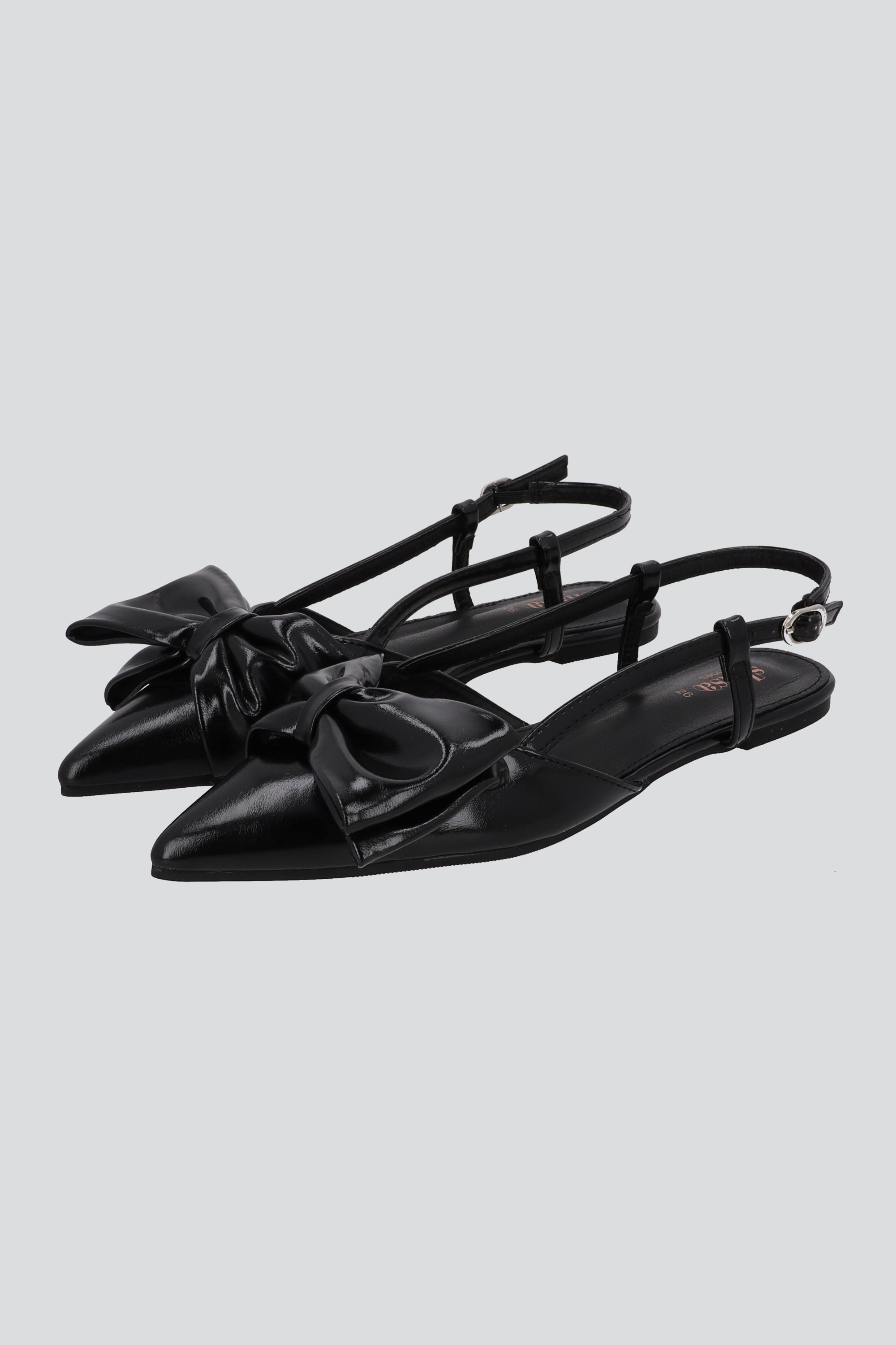 FLATS MOÑO BRILLANES NEGRO