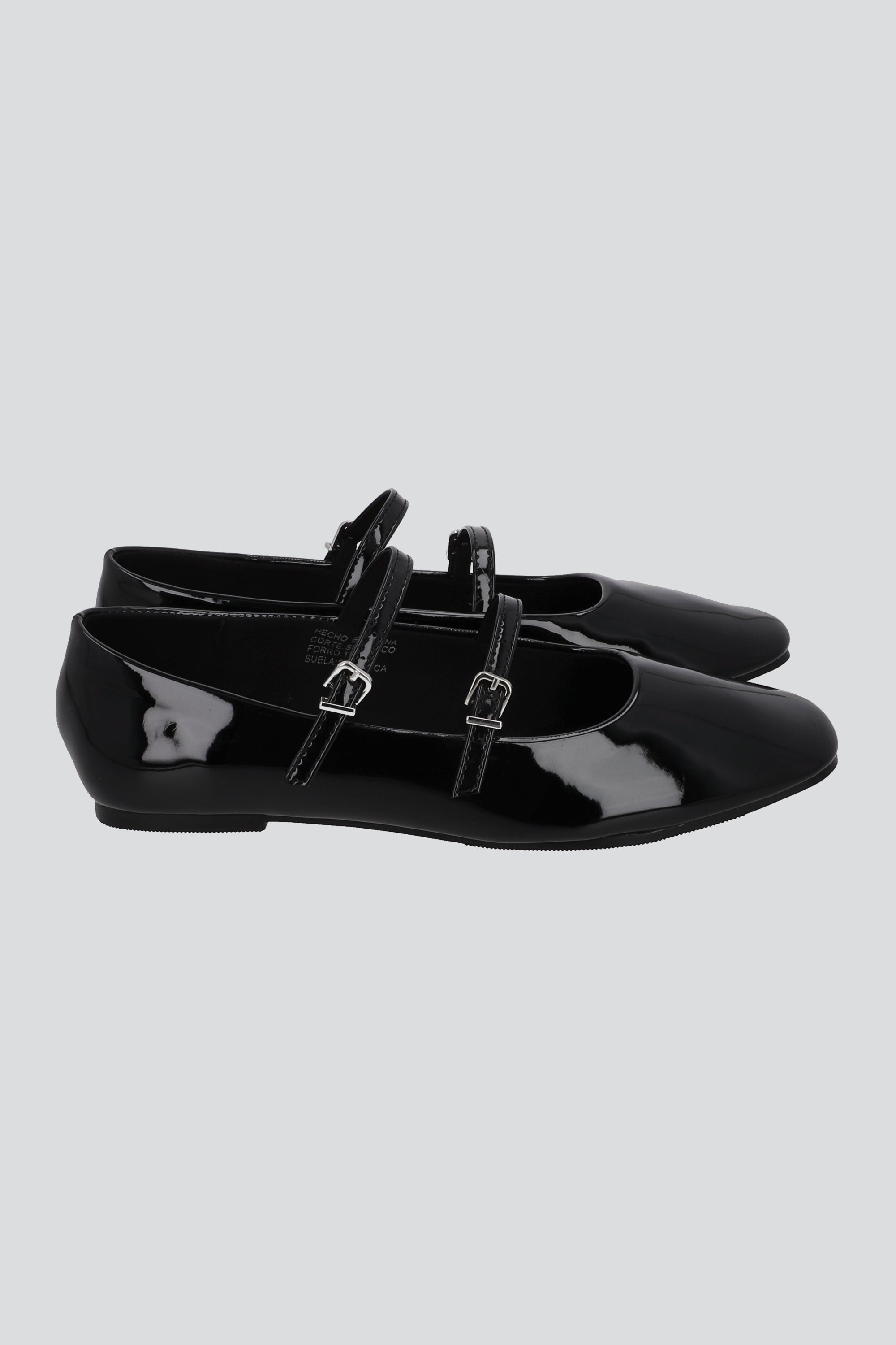 FLAT TIRAS MARY JANE NEGRO