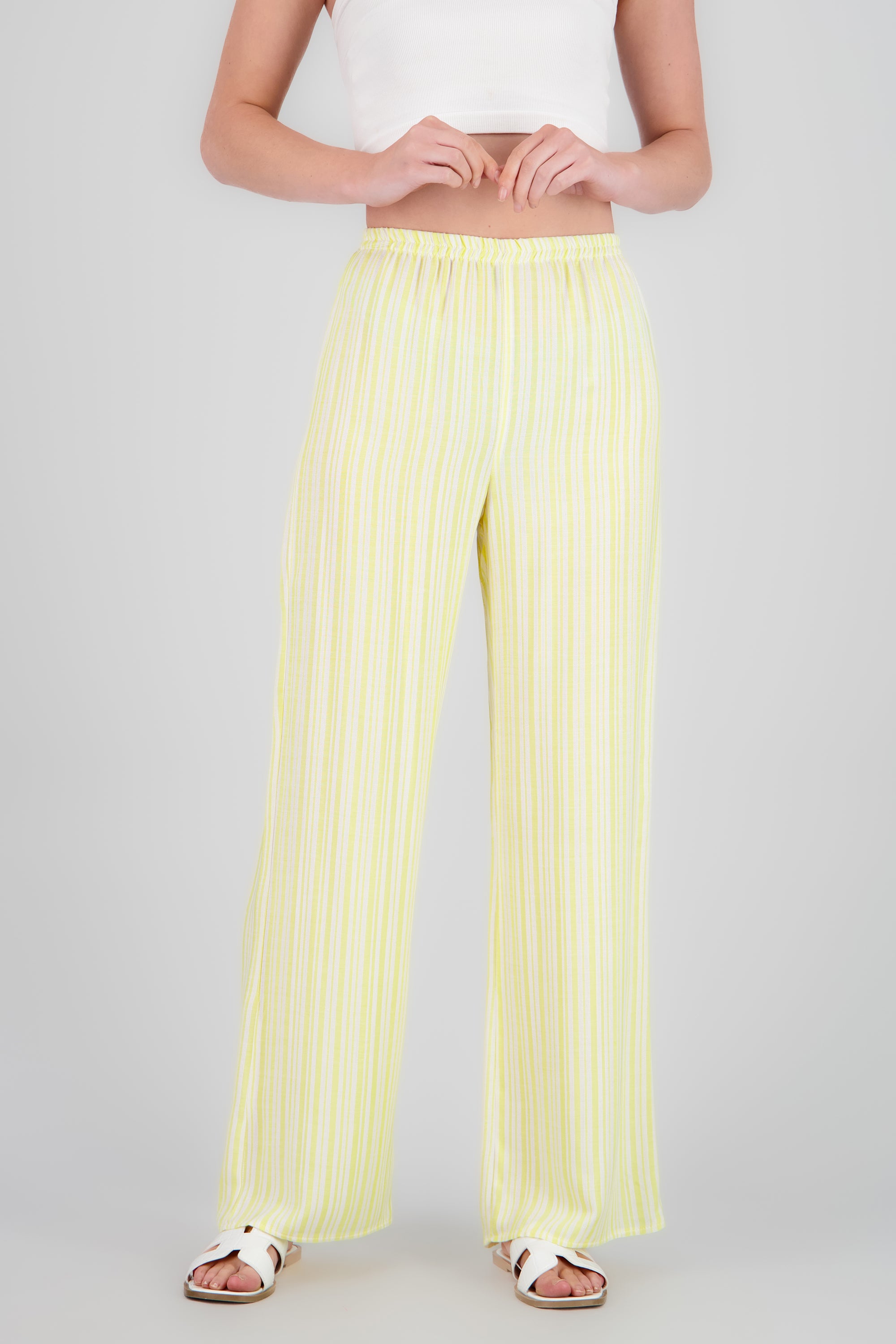 Pantalon ligero rayas AMARILLO COMBO