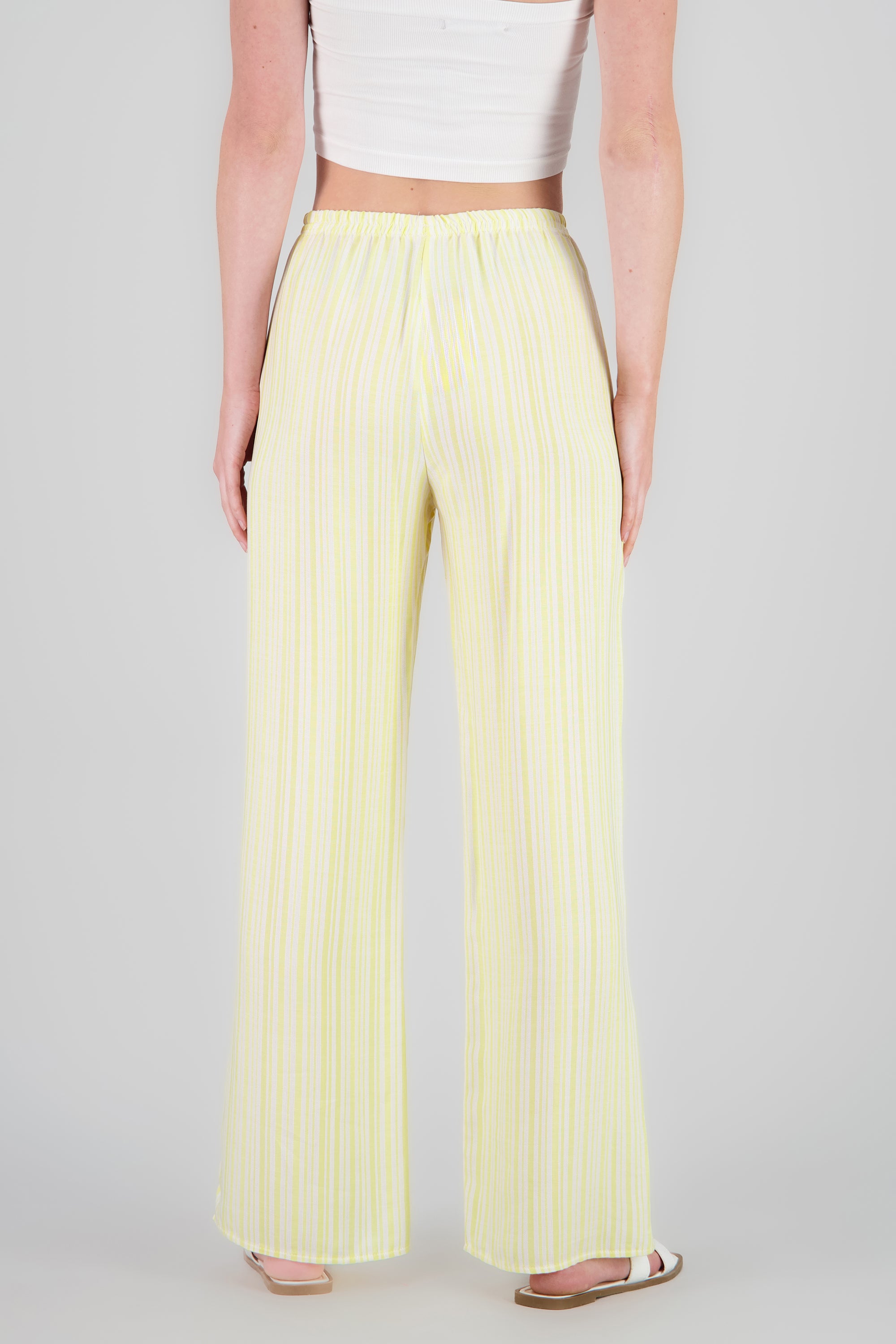 Pantalon ligero rayas AMARILLO COMBO