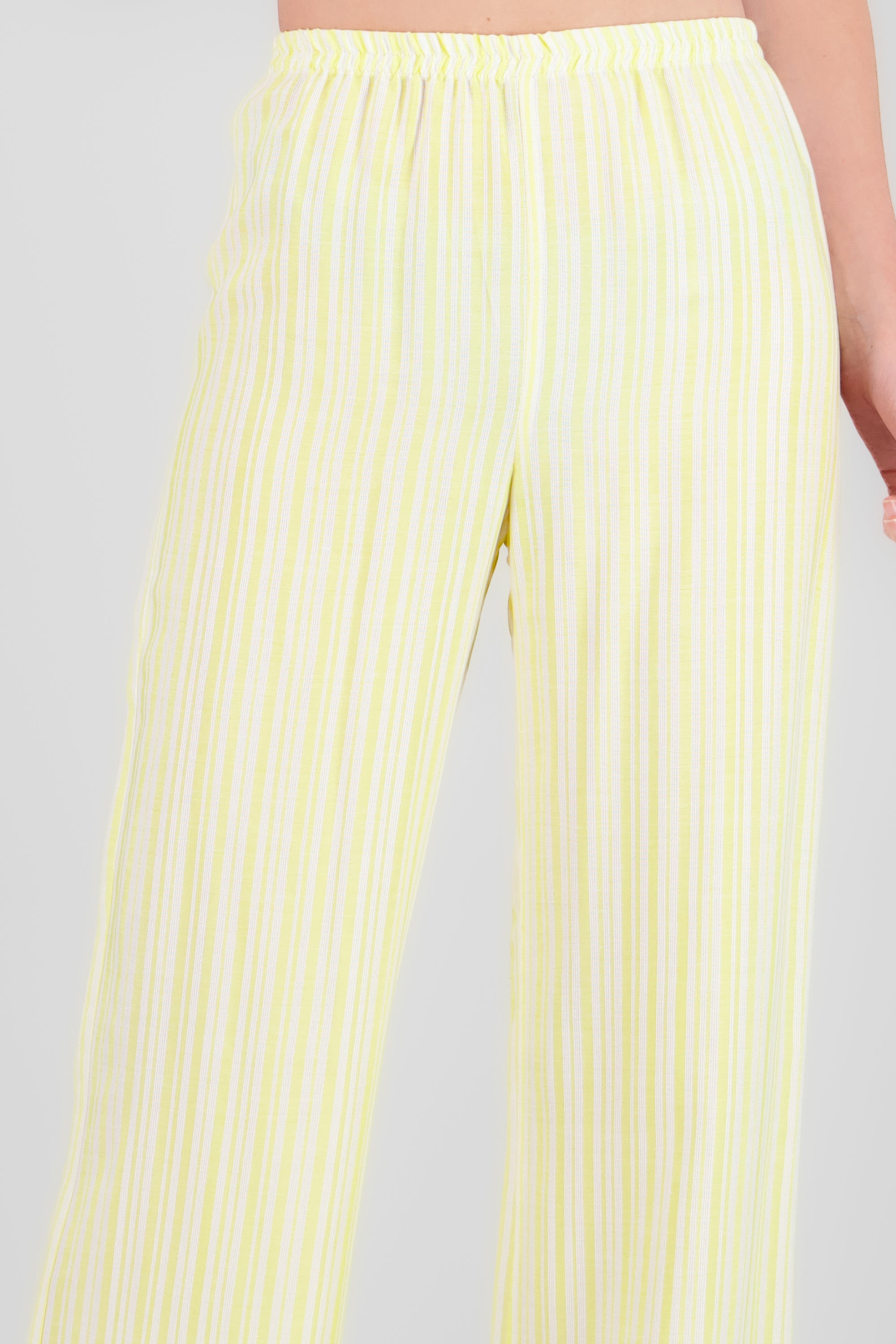 Pantalon ligero rayas AMARILLO COMBO