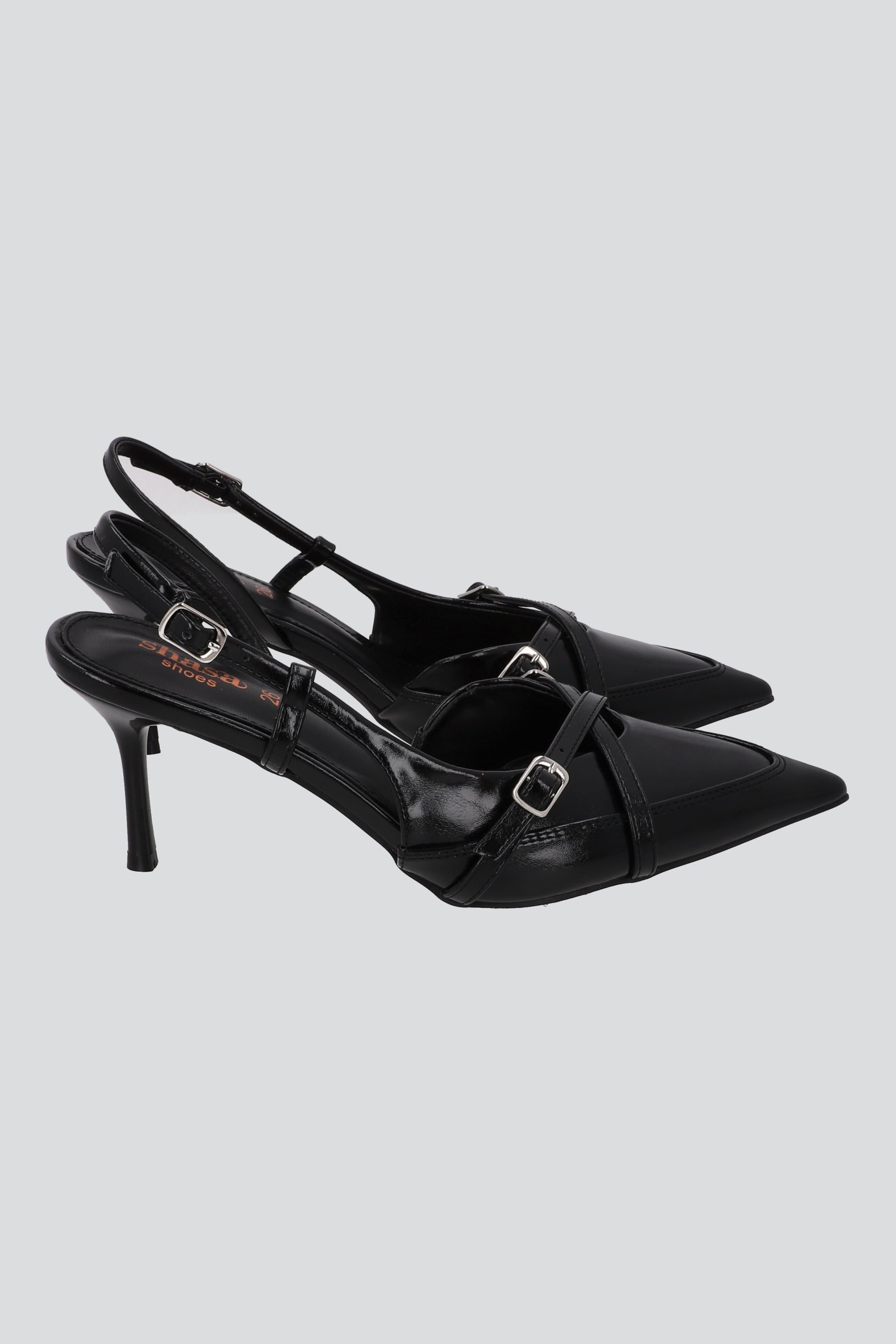 TACON POINTY TIRAS NEGRO