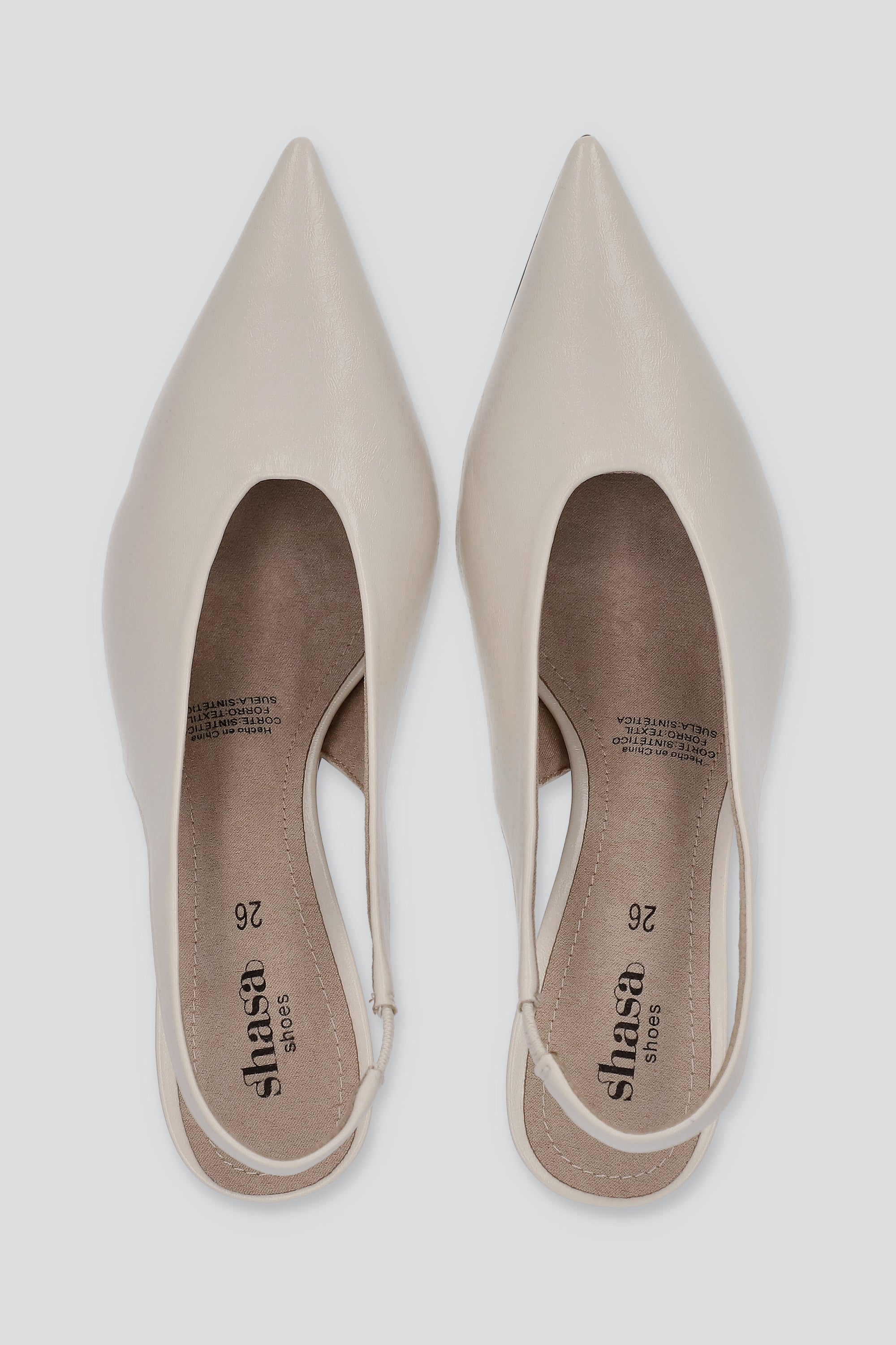 TACON POINTY LISO BLANCO