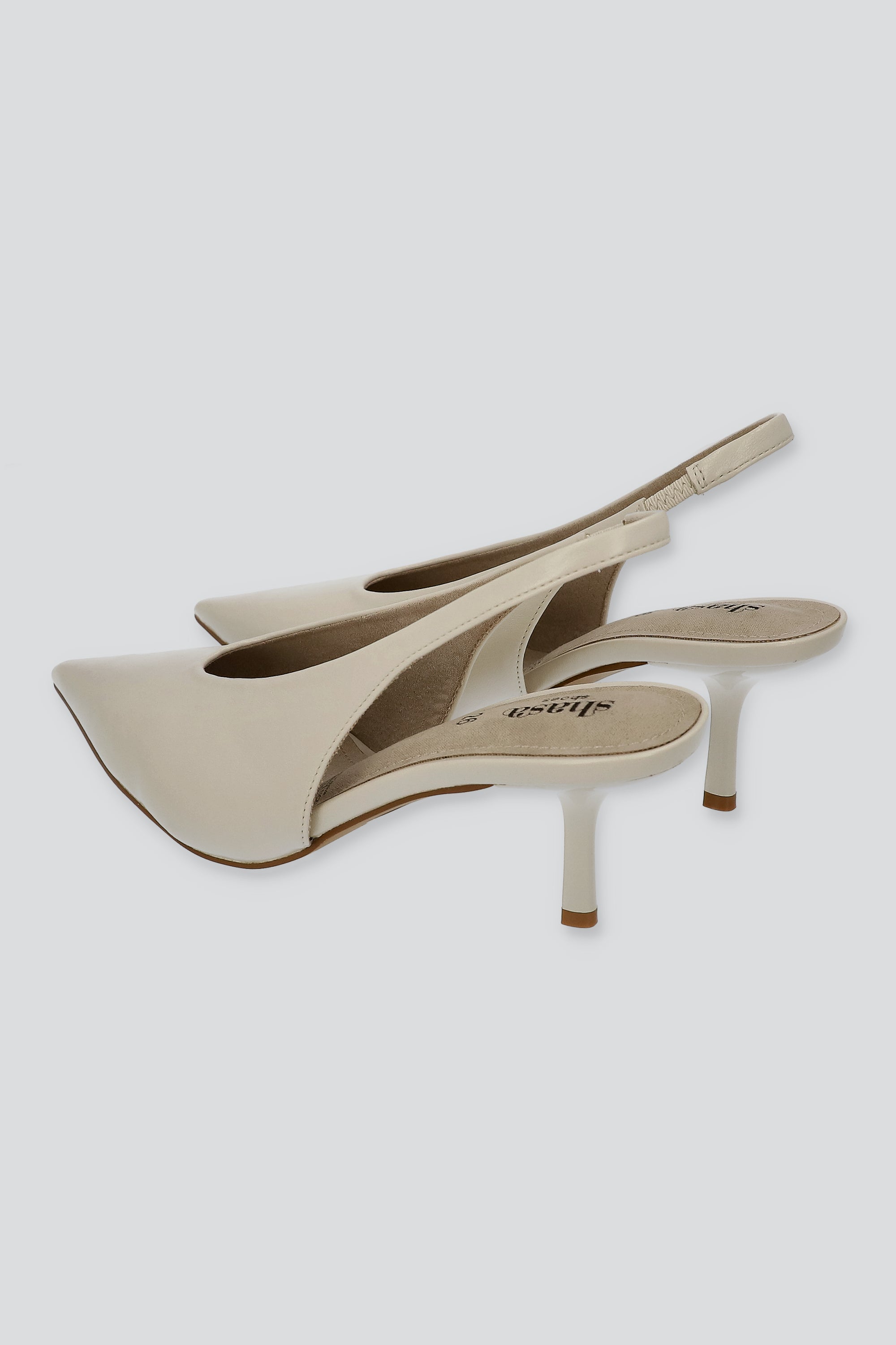 TACON POINTY LISO BLANCO