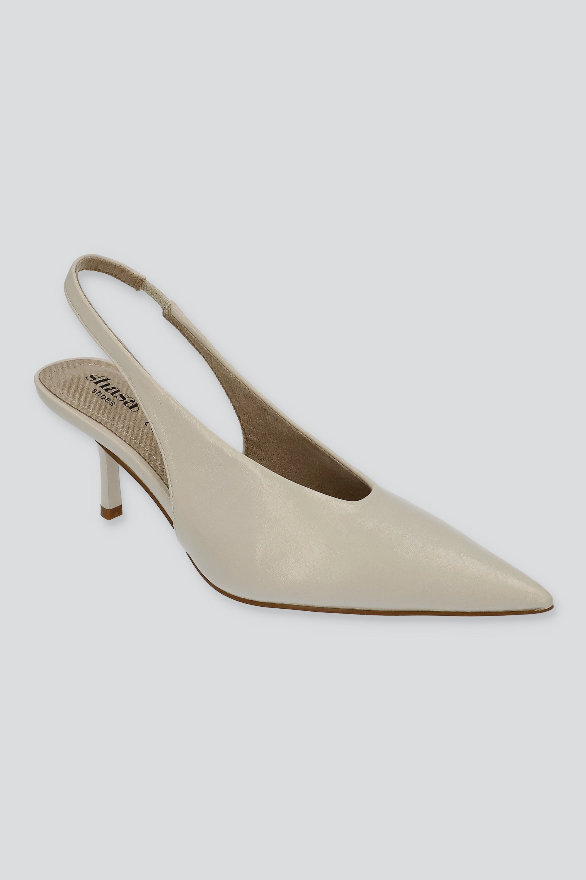 TACON POINTY LISO BLANCO