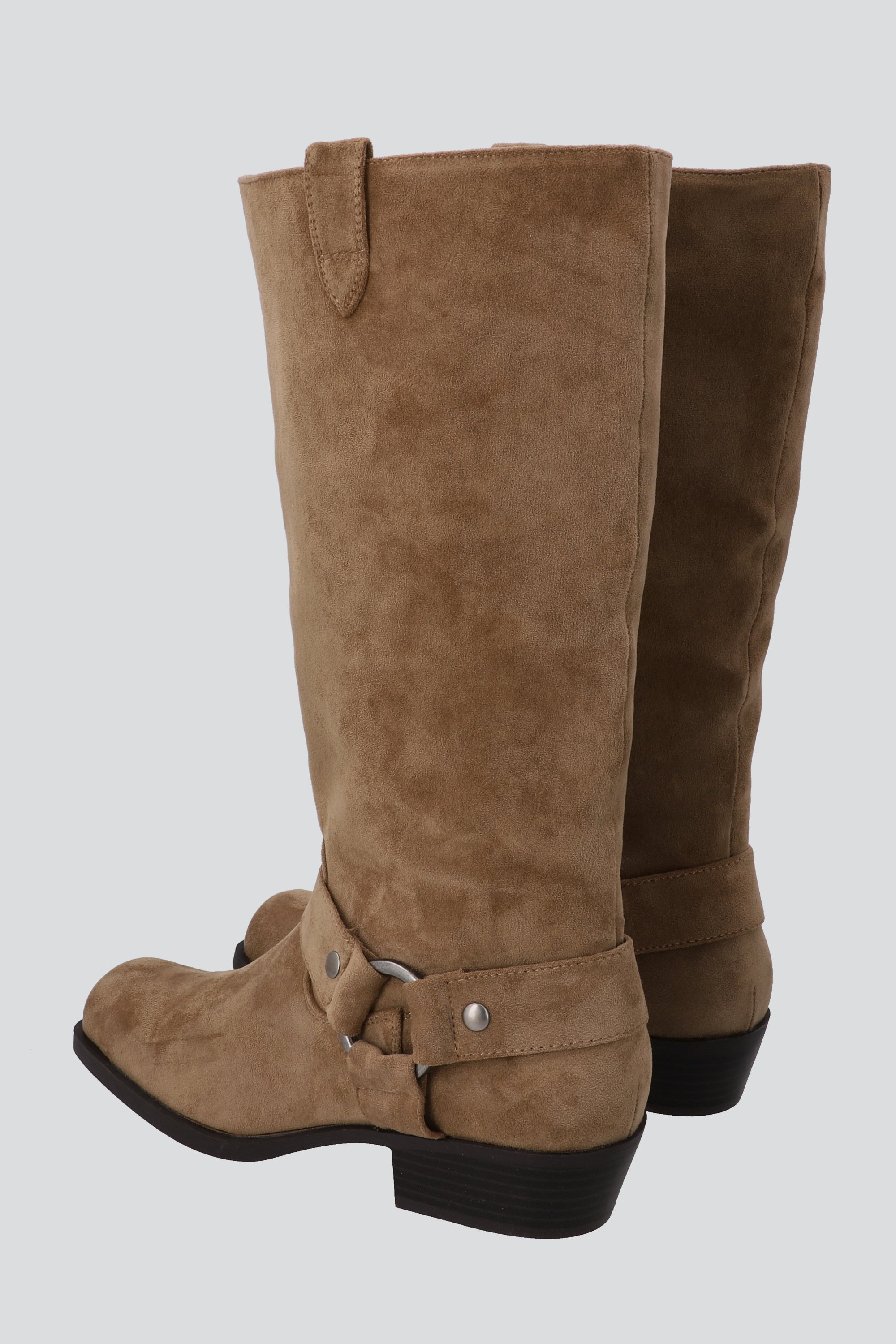 BOTA ALTA HEBILLAS CAMELLO