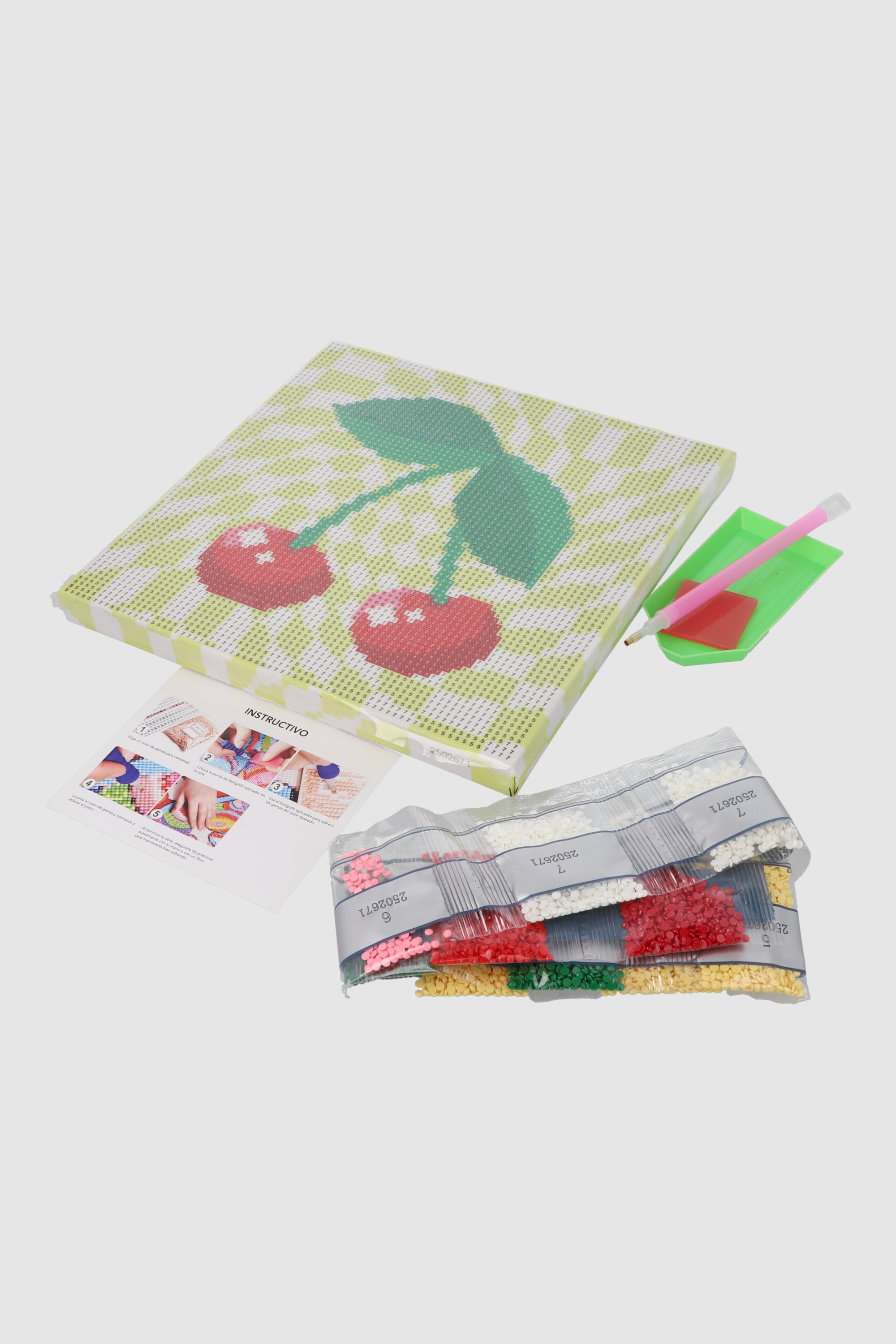 Set chico DIY gemas cerezas AMARILLO