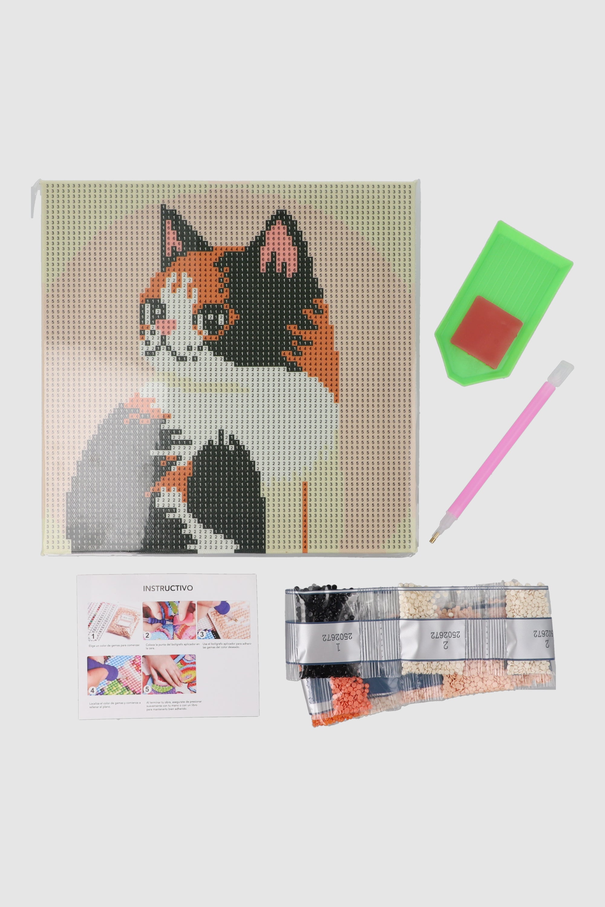 Set chico gemas gato atento CAFE