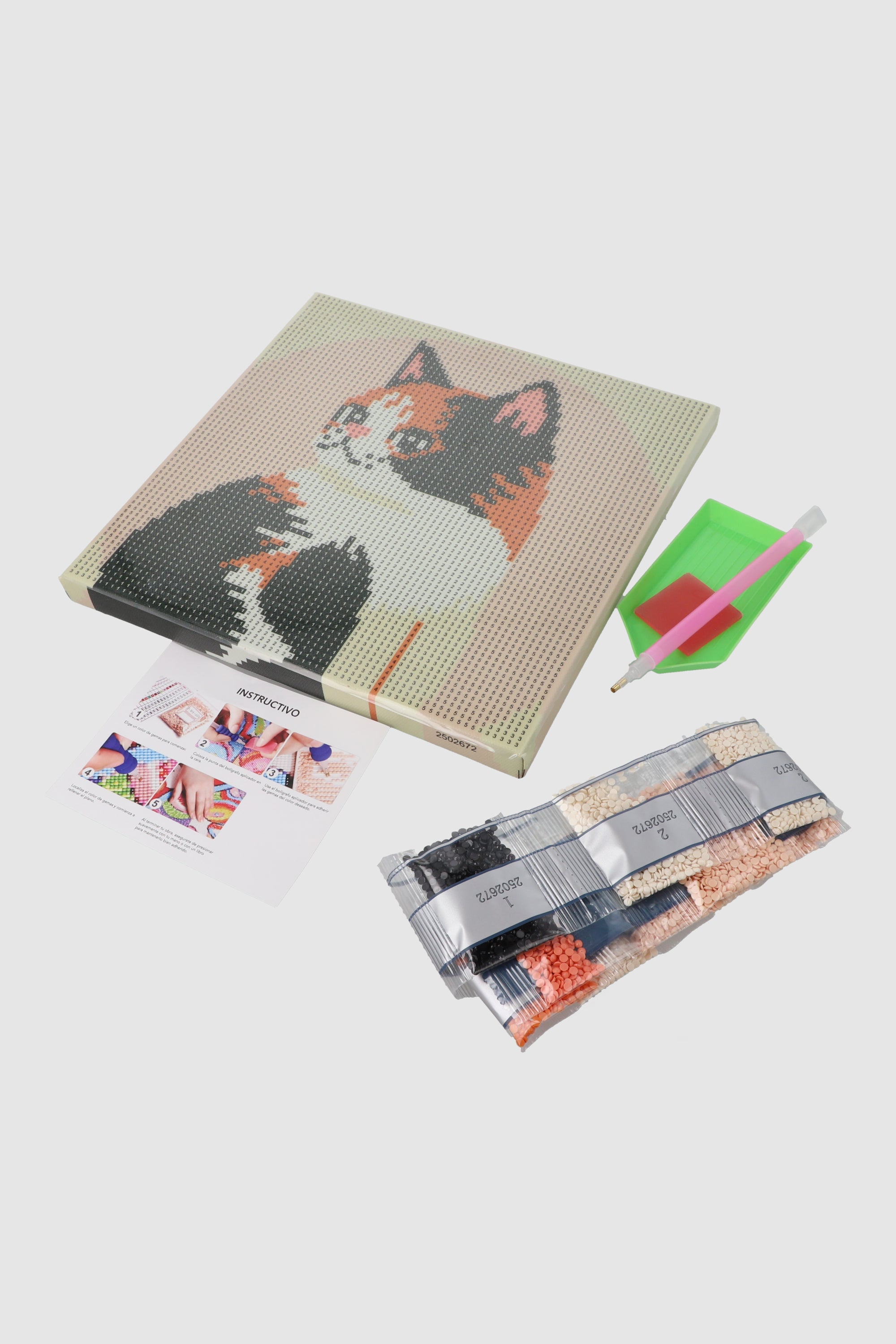 Set chico gemas gato atento CAFE