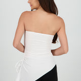 Top asimetrico con textura
