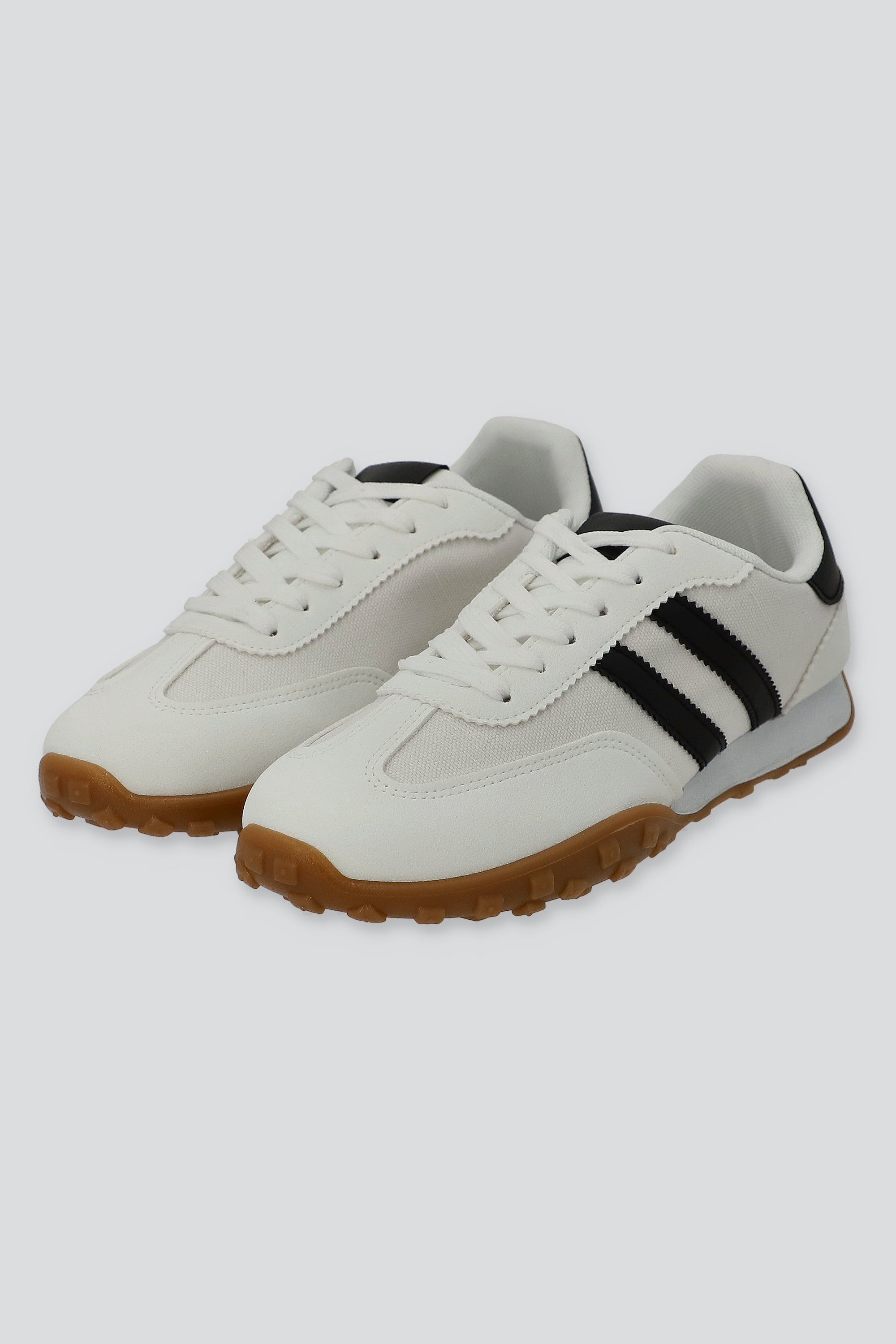 Tenis casual lineas impermeable BLANCO