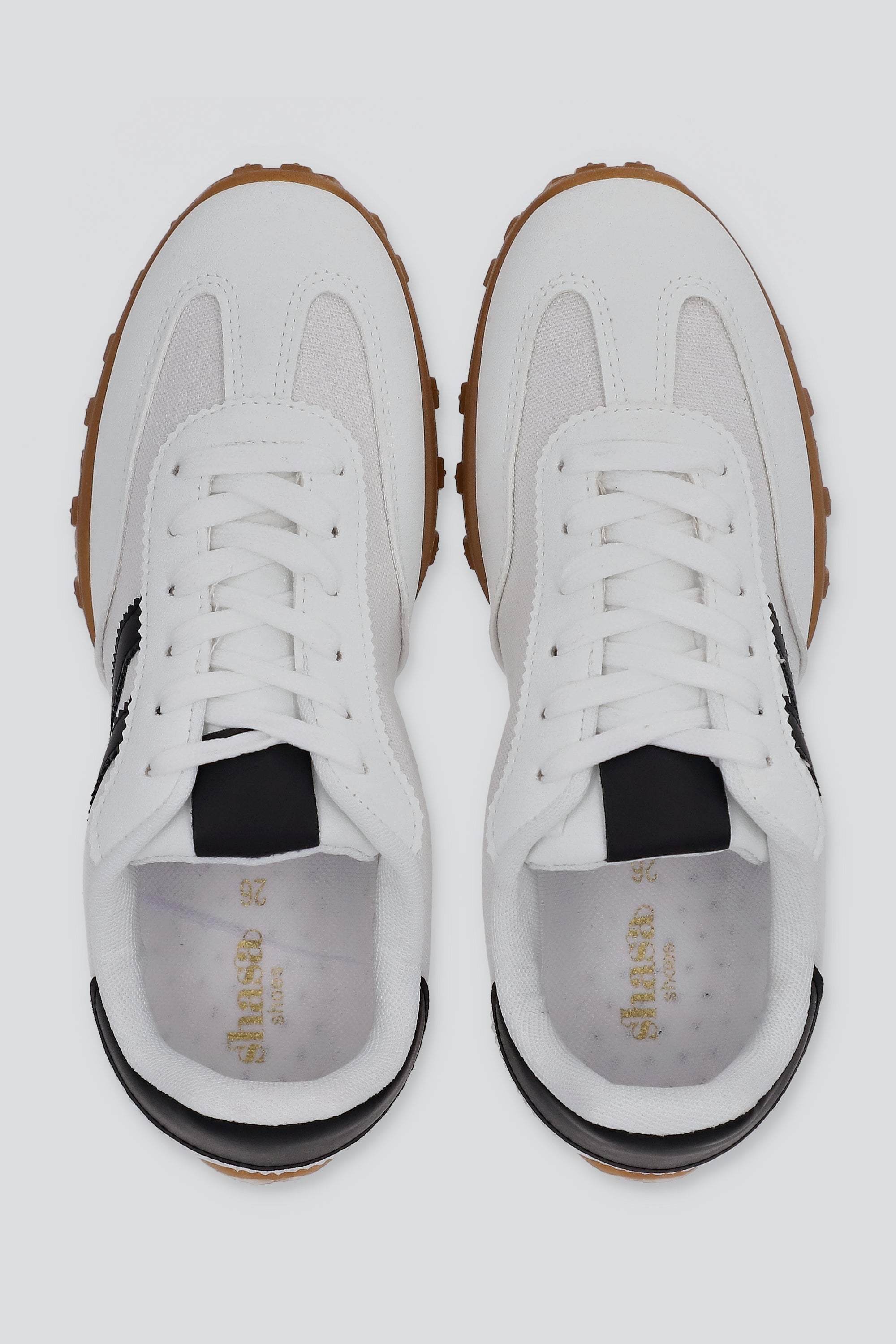 Tenis casual lineas impermeable BLANCO