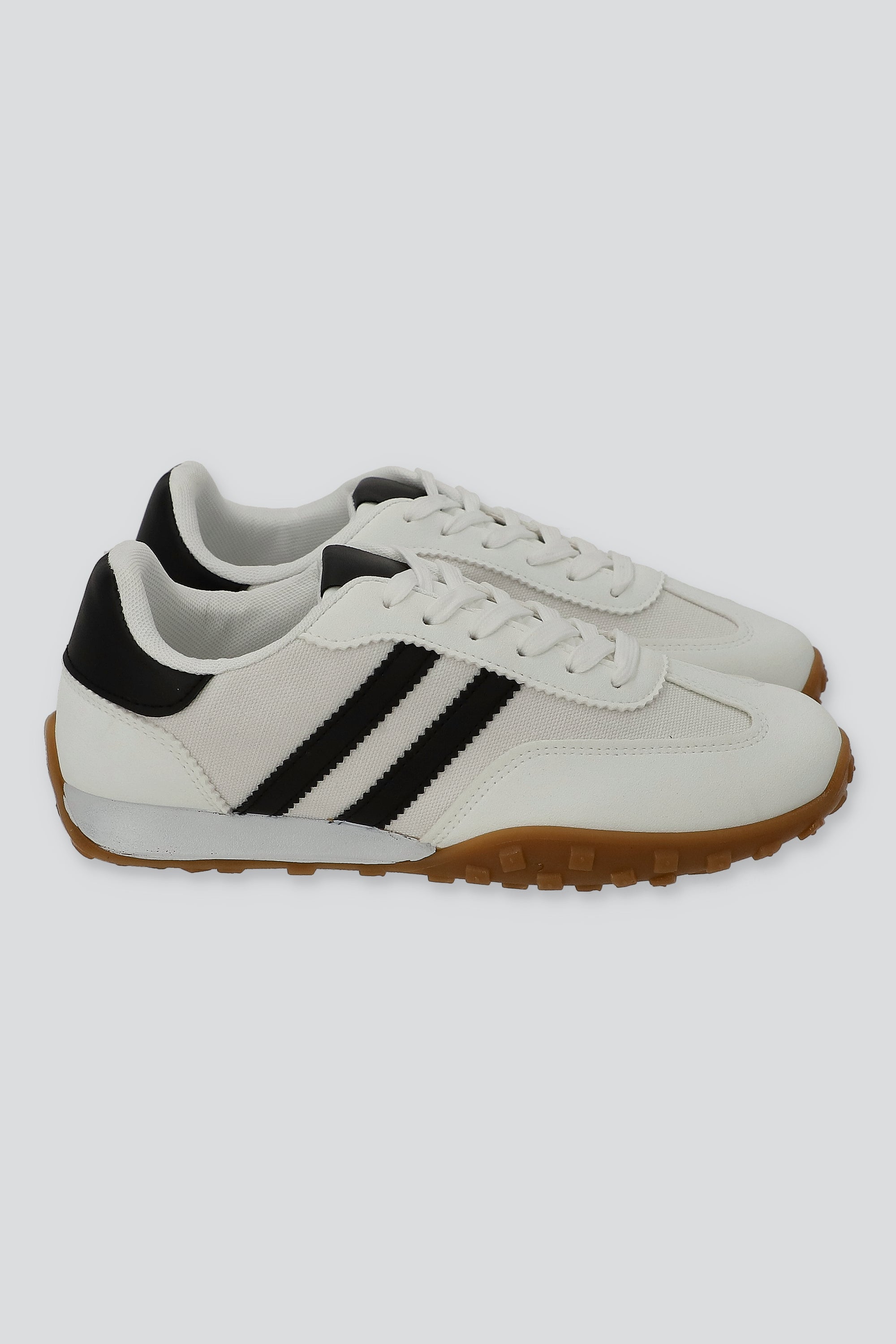 Tenis casual lineas impermeable BLANCO