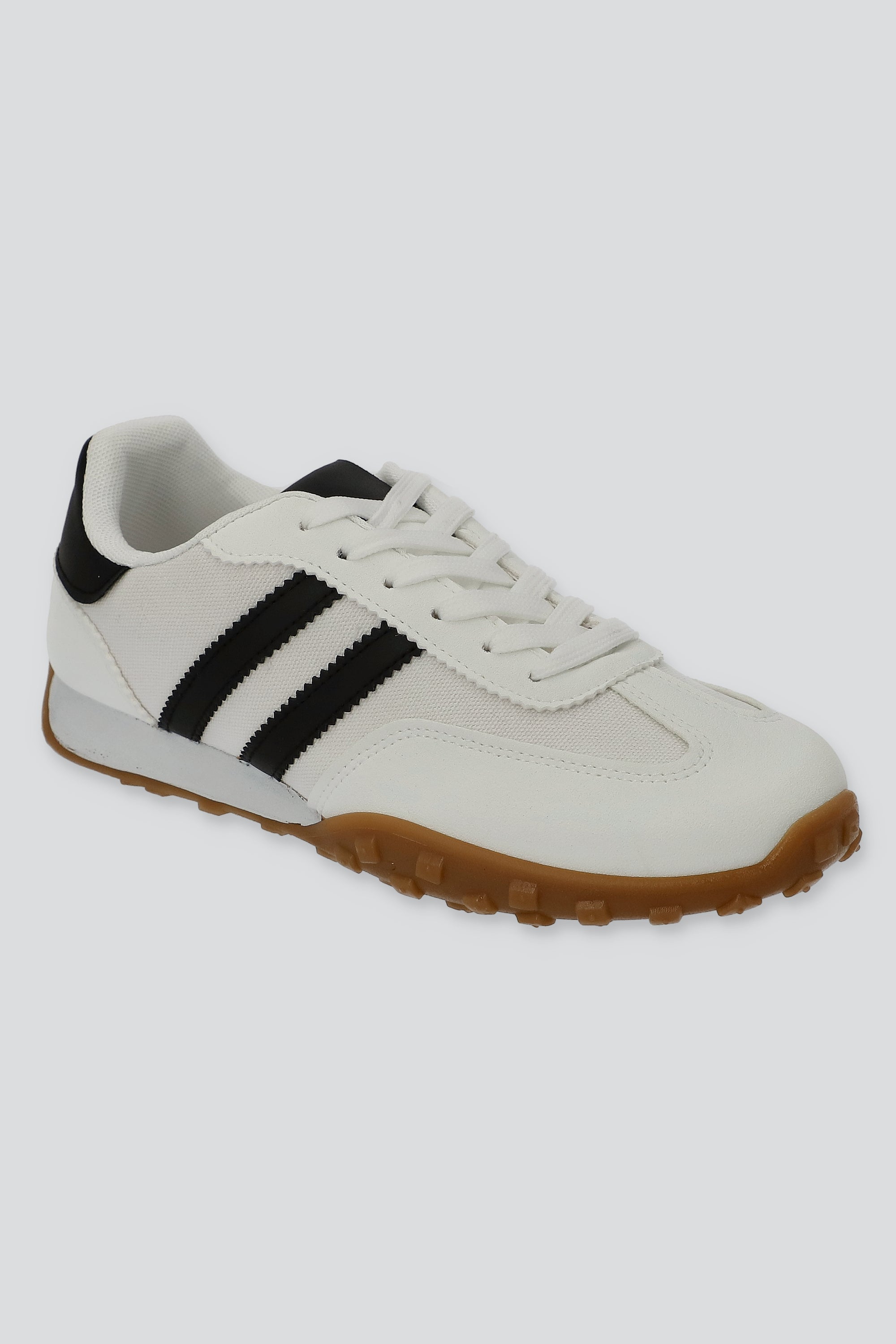 Tenis casual lineas impermeable BLANCO