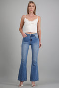 Jeans flare cintura media