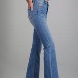 Jeans flare cintura media