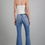 Jeans flare cintura media
