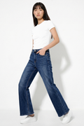 Jeans flare cintura media