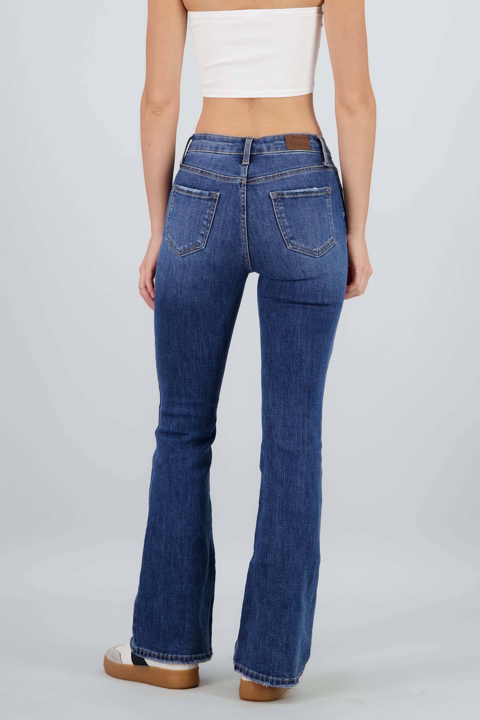 Jeans flare cintura media MEDIUM WASH